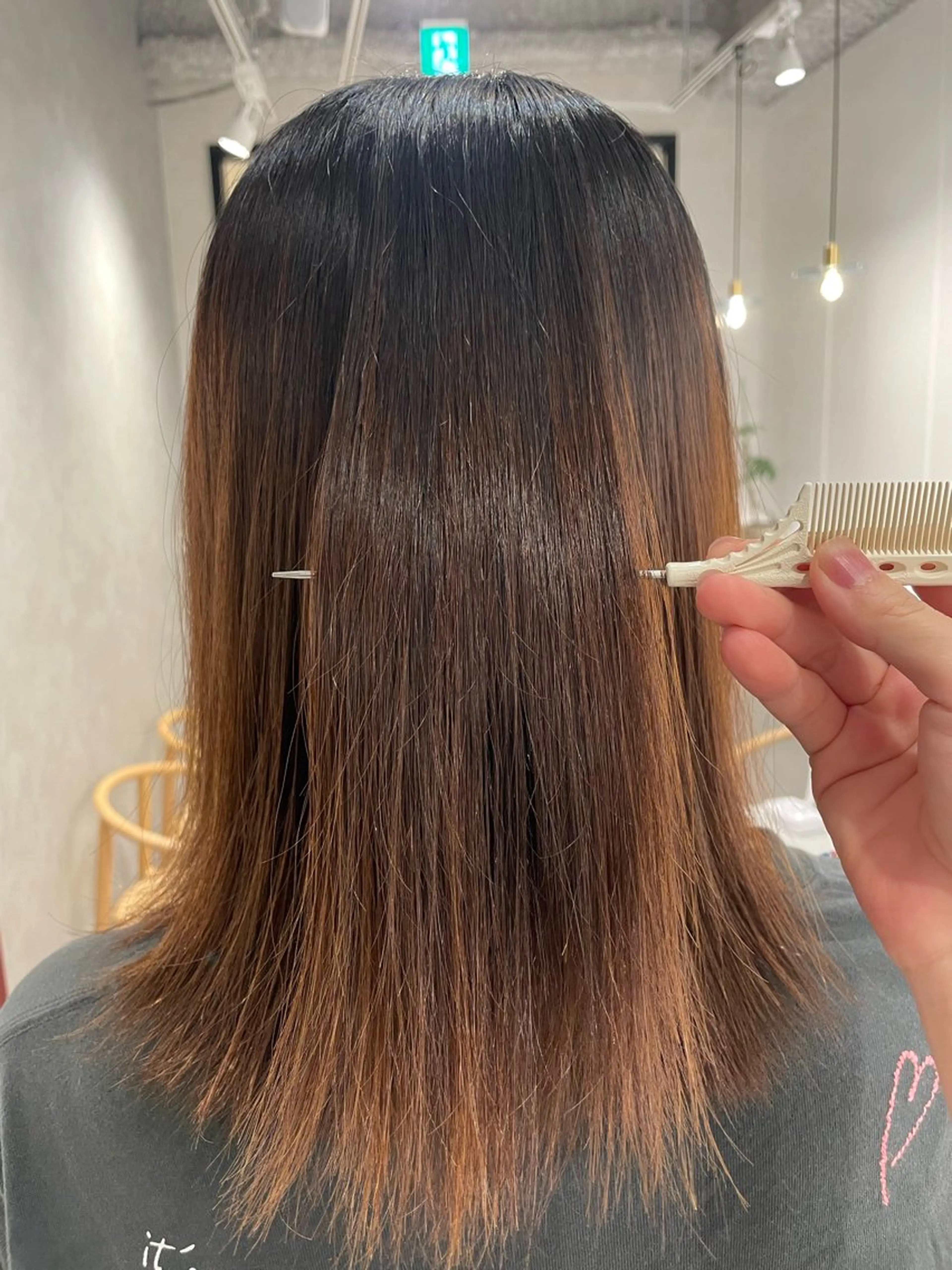 ミディアム 縮毛矯正 トリートメント ヘッドスパ miyu/完全個室 /髪質改善のヘアスタイル