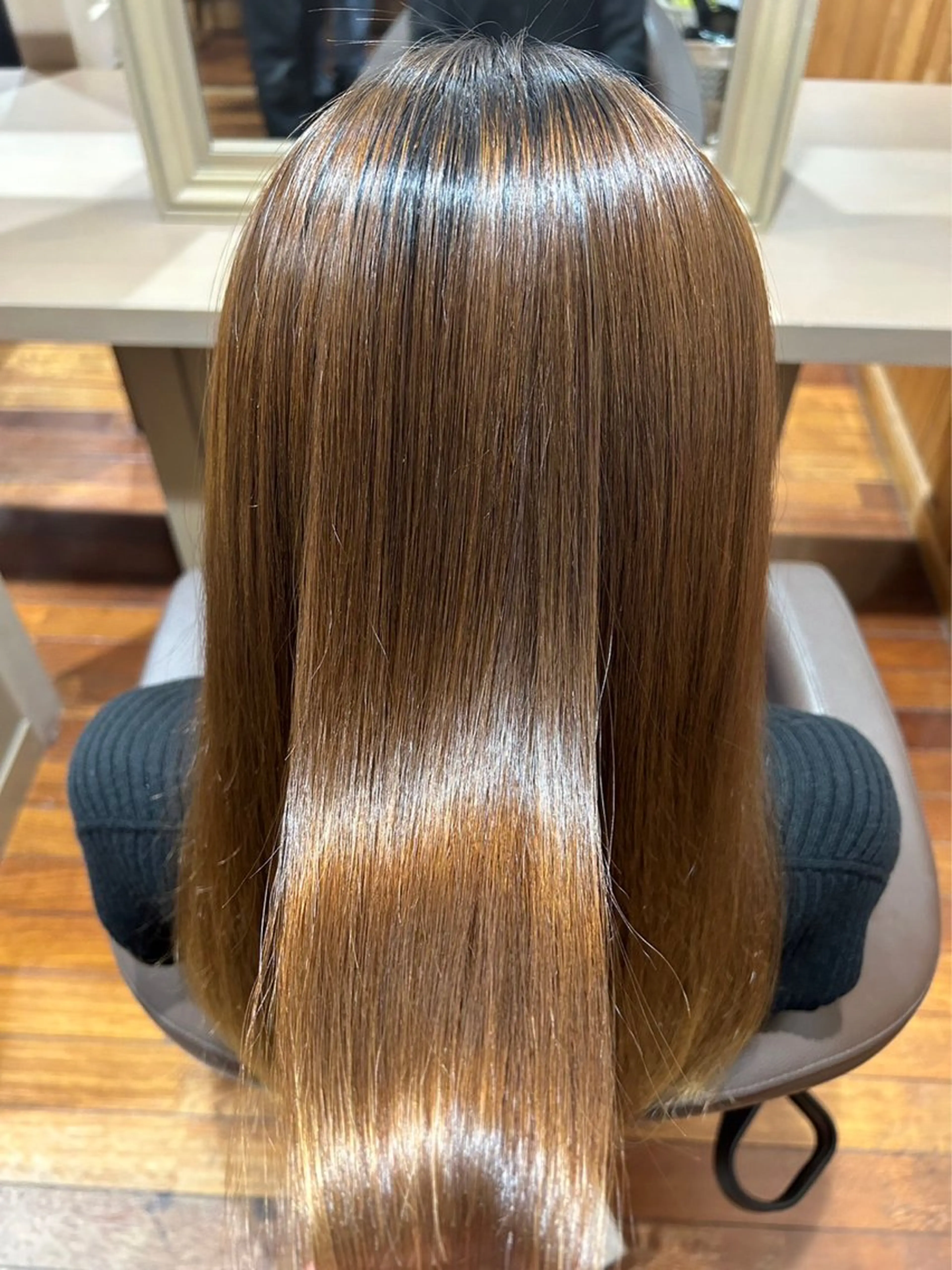 ロング 縮毛矯正 近藤 正充のヘアスタイル