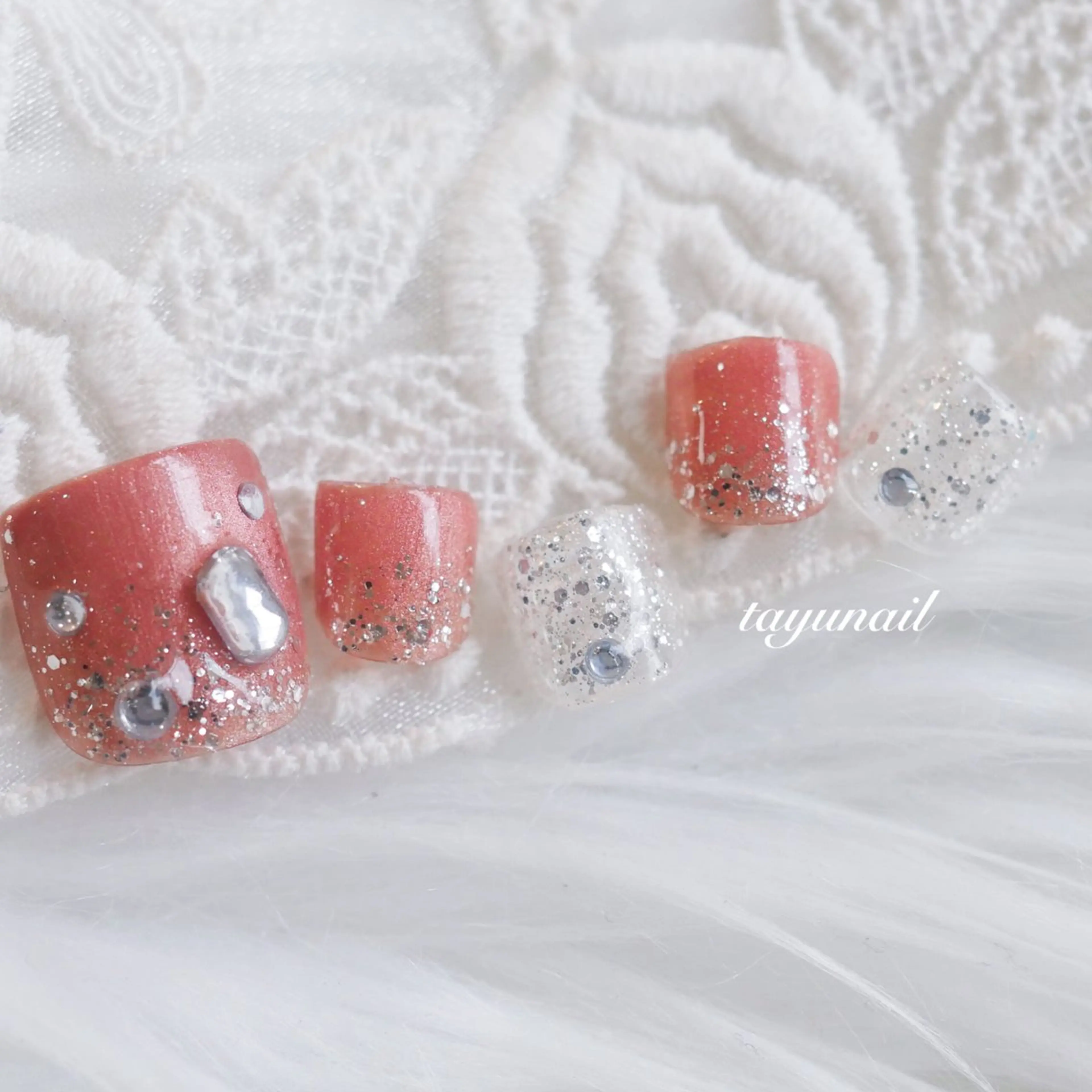 ネイル アートネイル ジェルネイル パラジェル フットネイル ネイルサロン・ネイルスクール　たゆnail所属・ネイルサロン 【たゆnail】のネイルデザイン