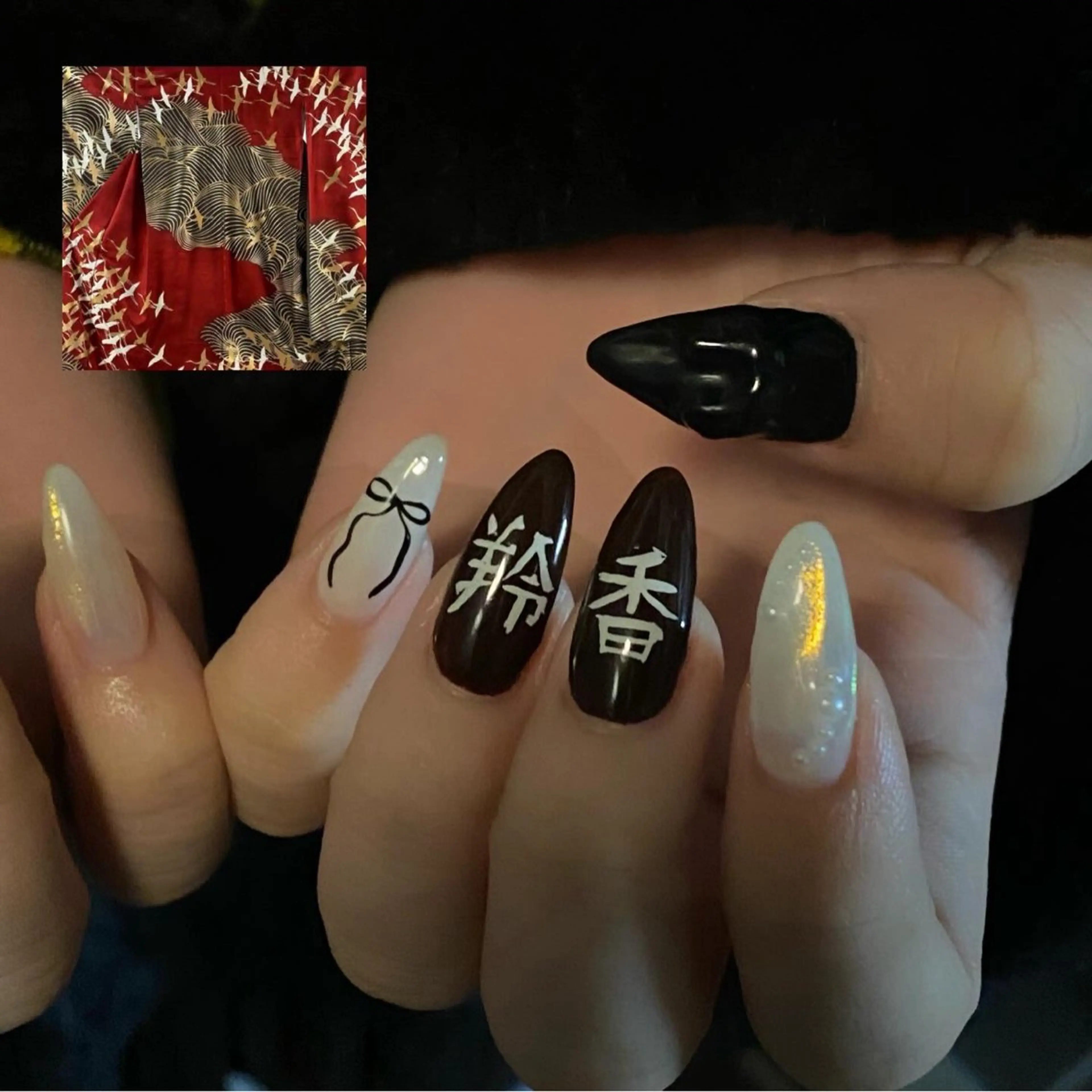 ネイル 成人式 卒業式 ハンドネイル nano/きもかわ nail🐬🫧のネイルデザイン