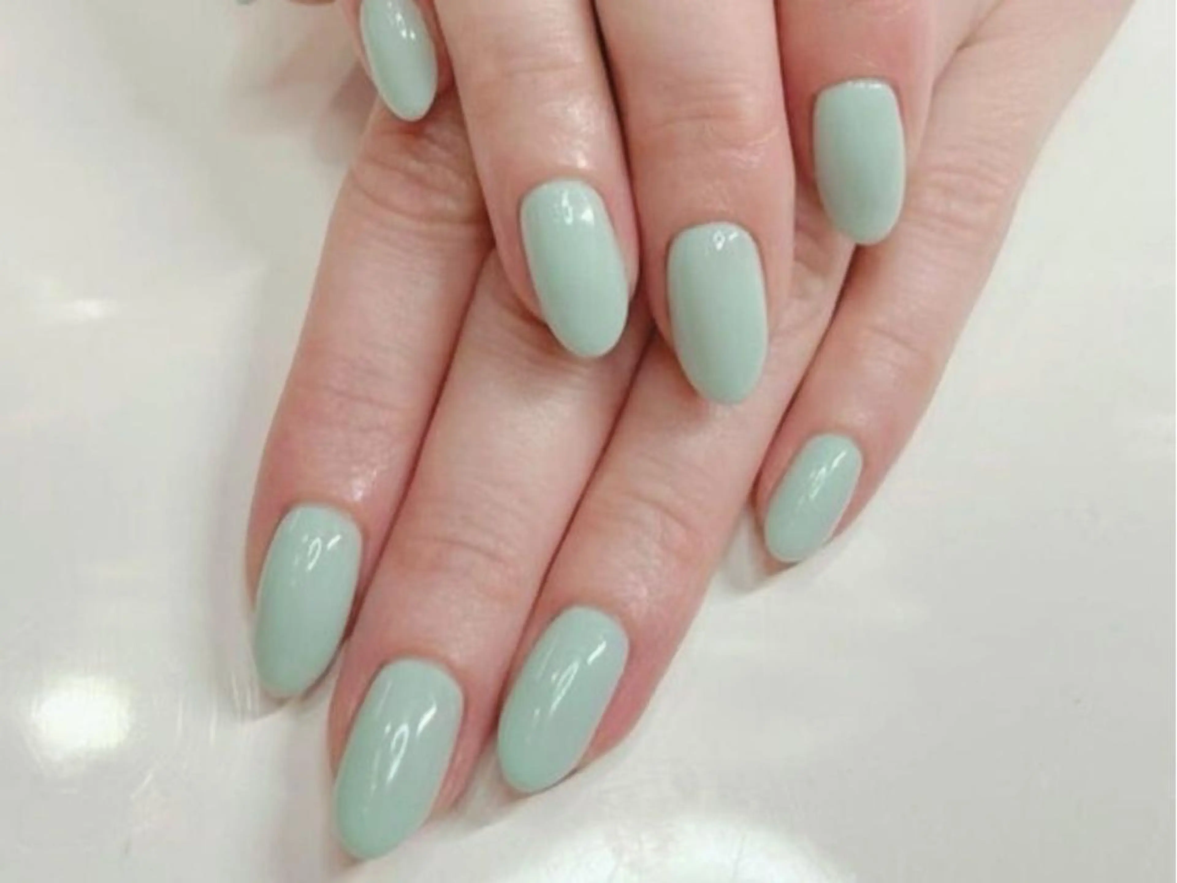 💅ハンドジェルネイル🫧ワンカラー🫧の写真
