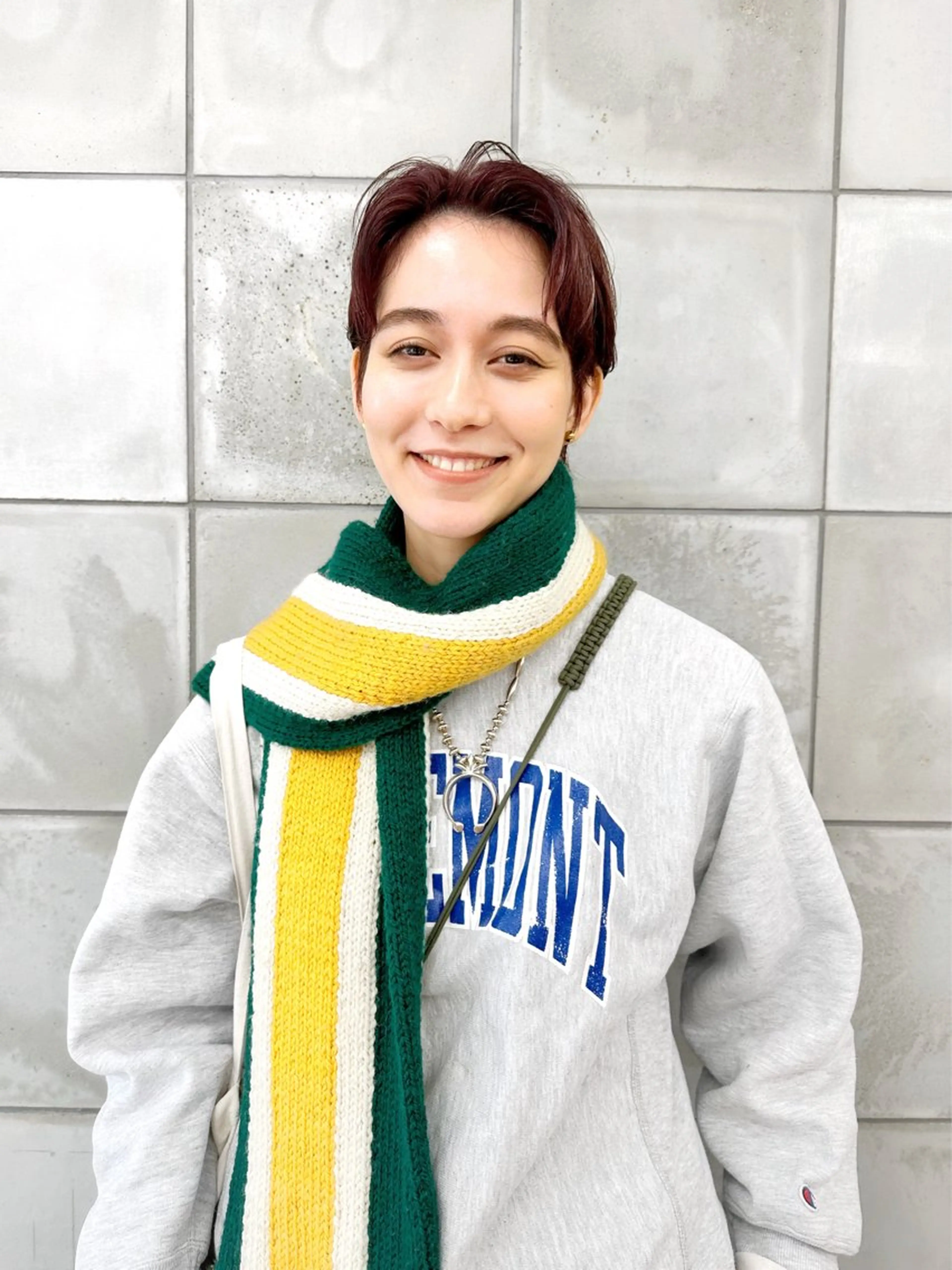 ショート カラー ハンサムショート ショートヘア カット ヘアカラー パーマ /レイヤー 榛地渉馬 /矢場町のヘアスタイル