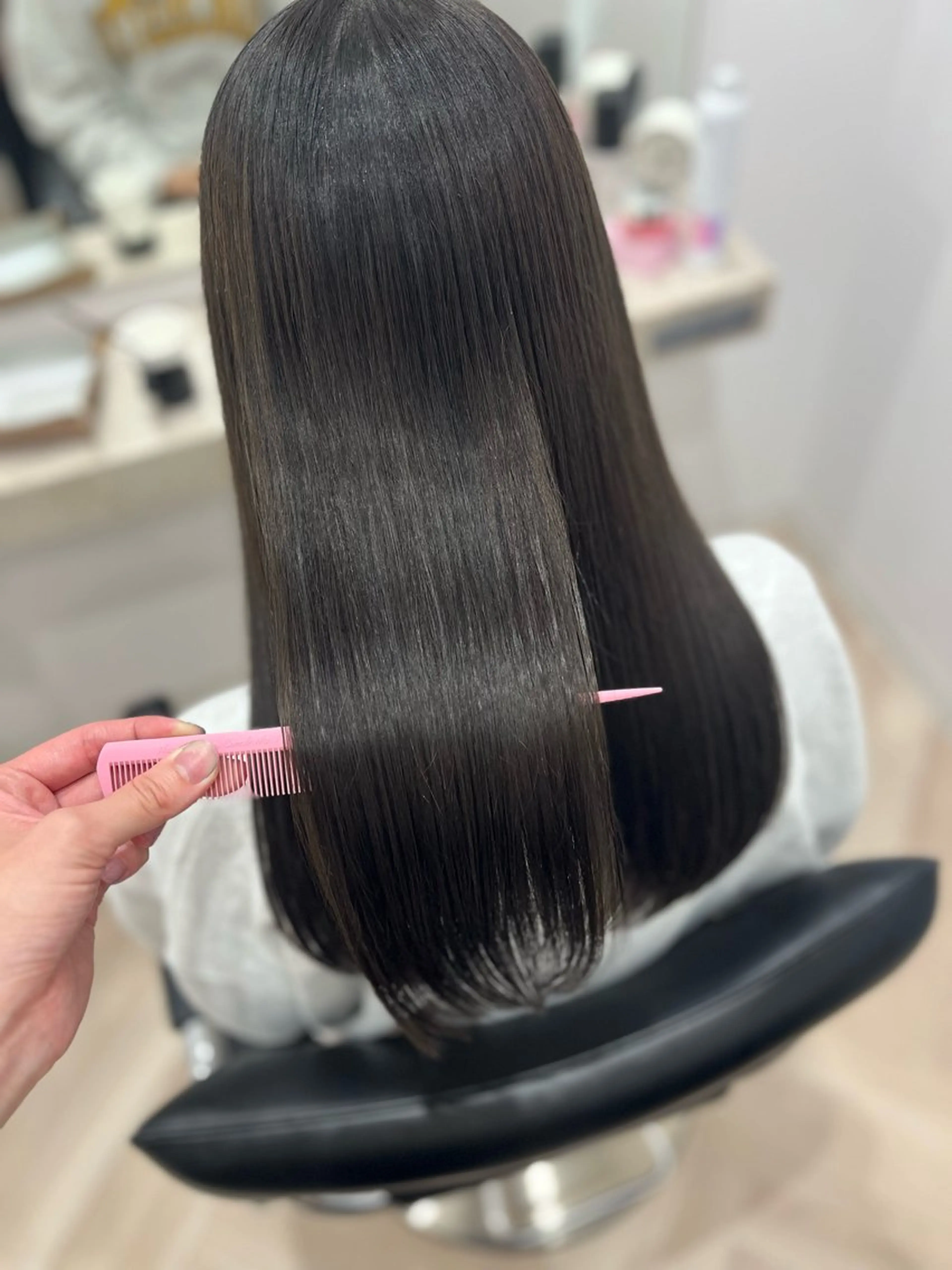 ロング カラー グレージュ オリーブグレージュ オリーブグレー カット ヘアカラー トリートメント 🫧ぷる艶カラー🫧 Yuubi🦩のヘアスタイル