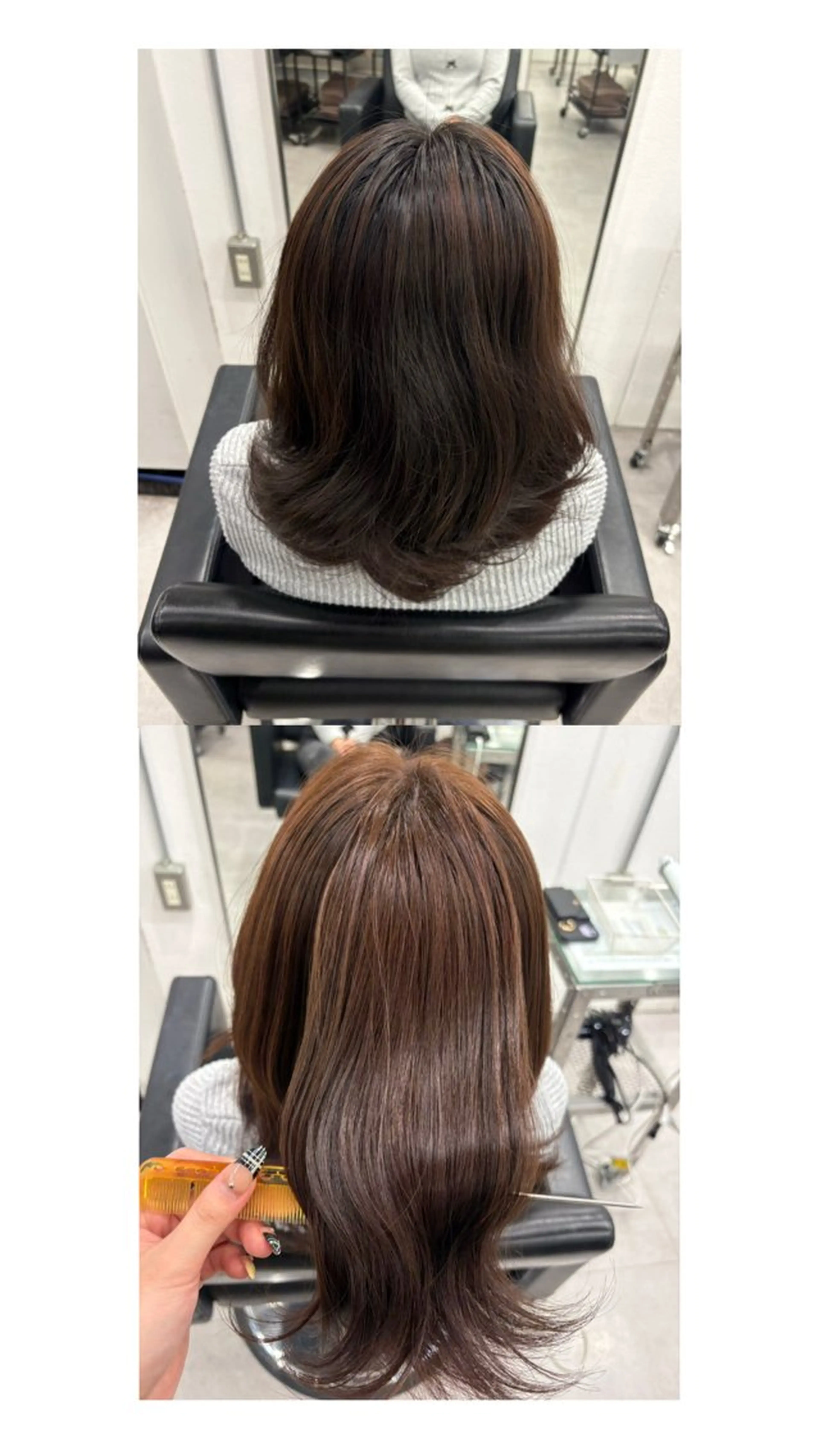 カラー ブラウンカラー ヘアカラー Mi yuのヘアスタイル