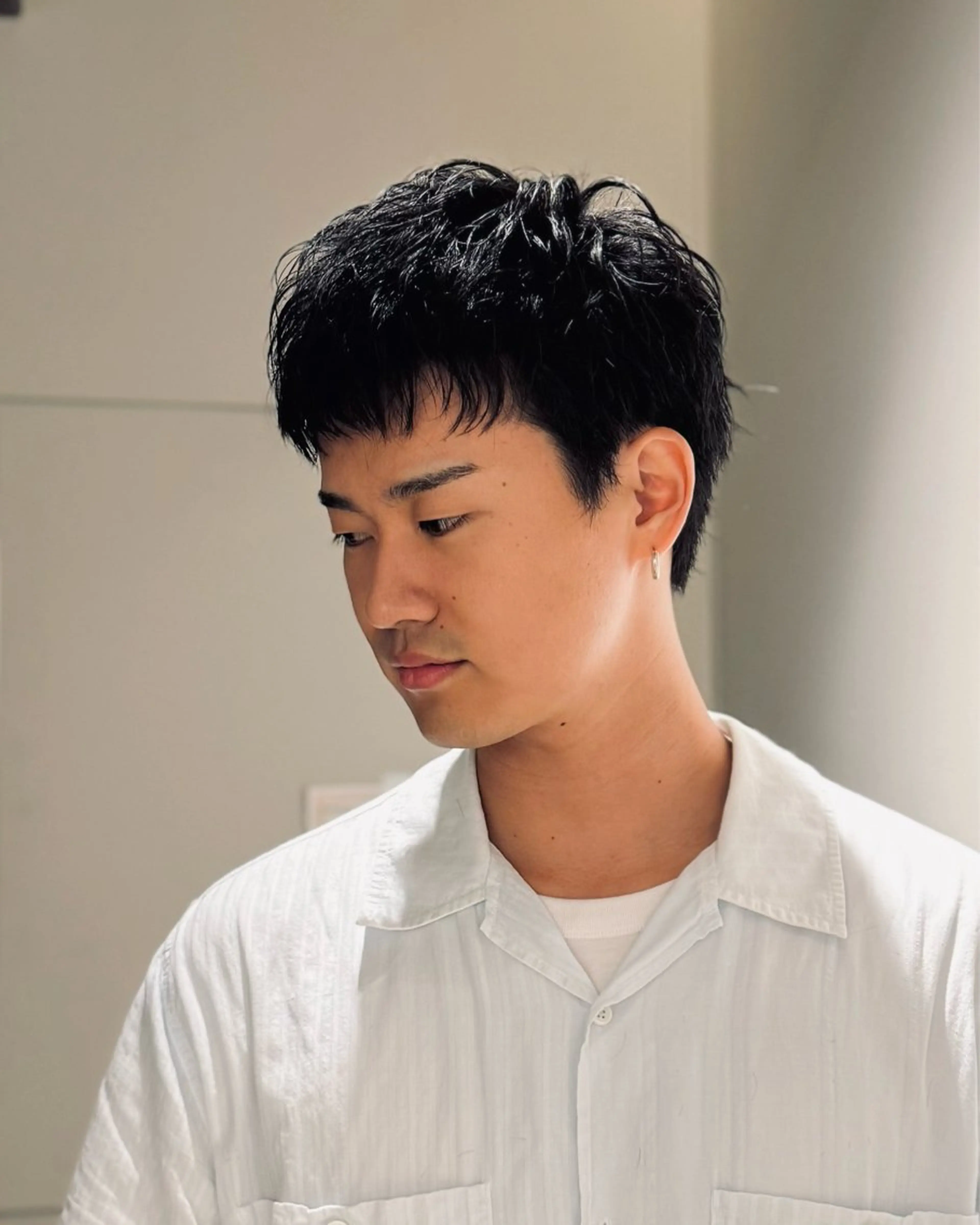 ショート パーマ メンズ ショートヘア カット パーマ 丸山 航輝のヘアスタイル