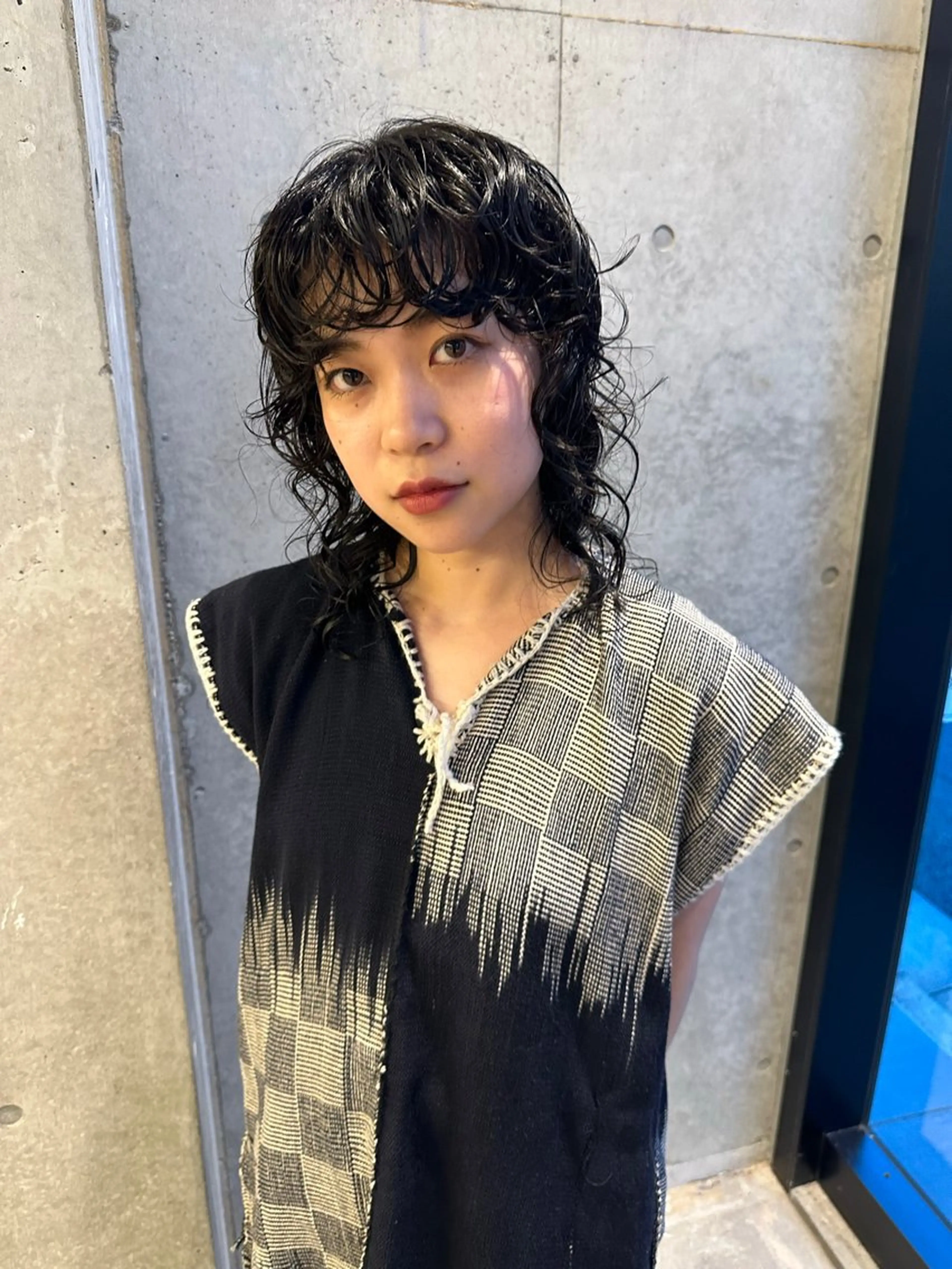 ミディアム パーマ カット パーマ お悩み解決パーマ hana🩰のヘアスタイル