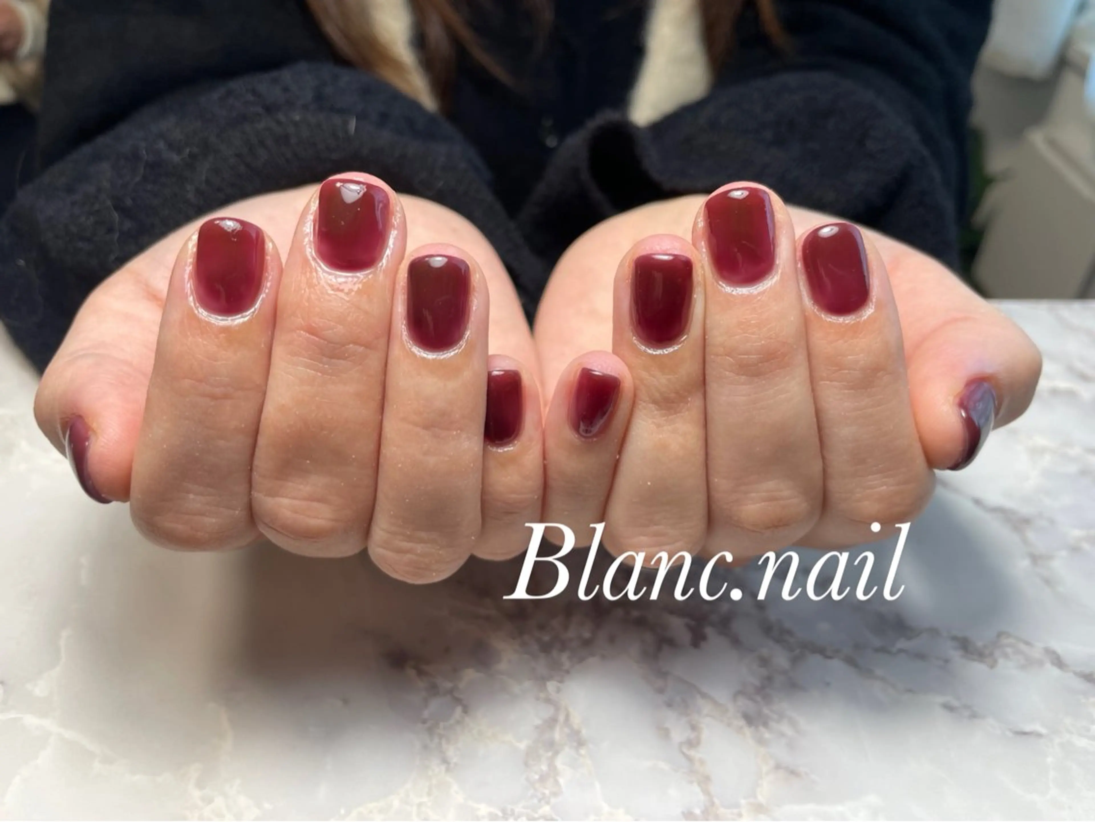 ネイル ジェルネイル ニュアンスネイル ワンカラーネイル パラジェル シンプルネイル ハンドネイル BLANC.nail yuuのネイルデザイン