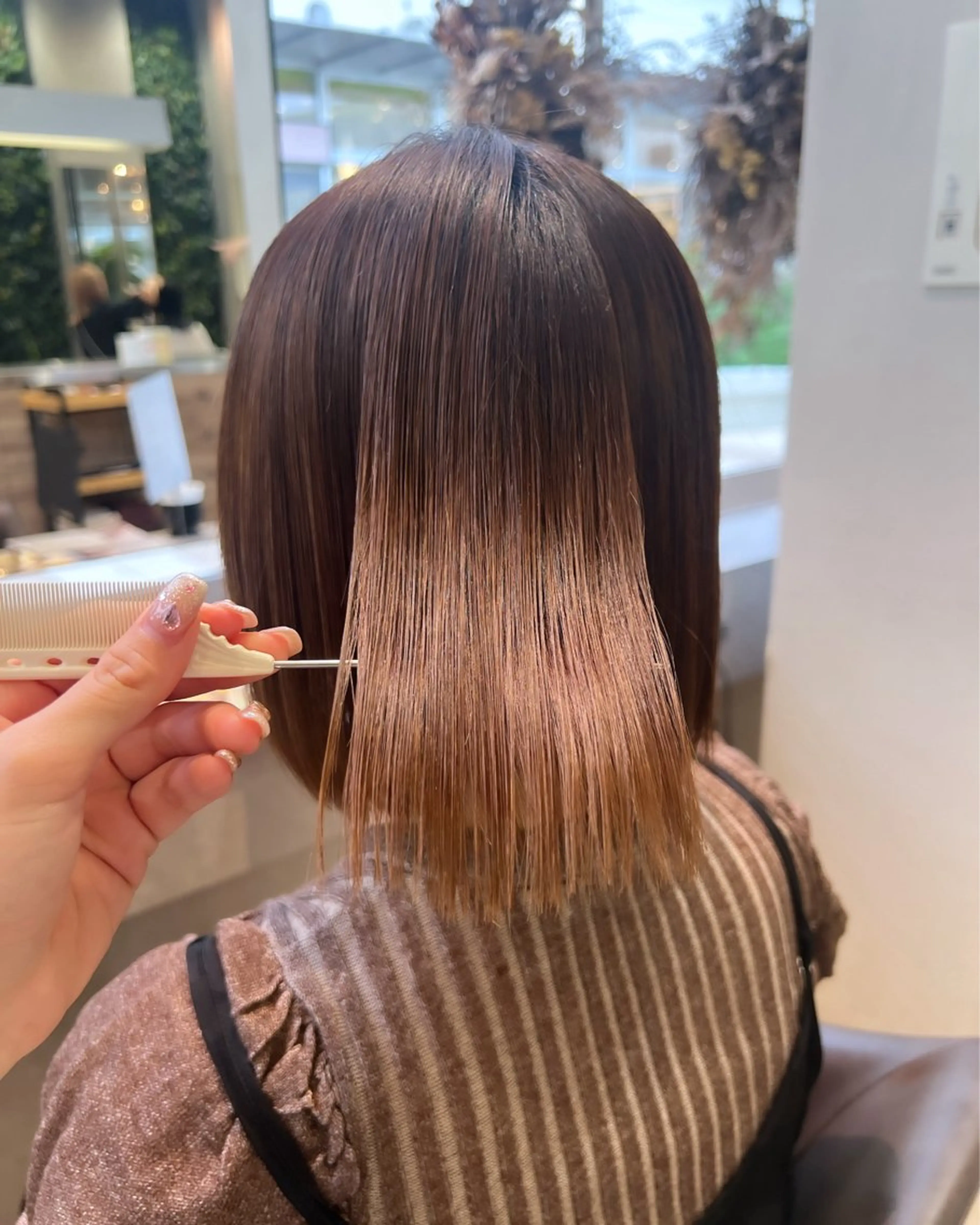 ショート パーマ 酸性ストレート ストレートパーマ 🫧Ai/ ロロネー森ノ宮💖のヘアスタイル