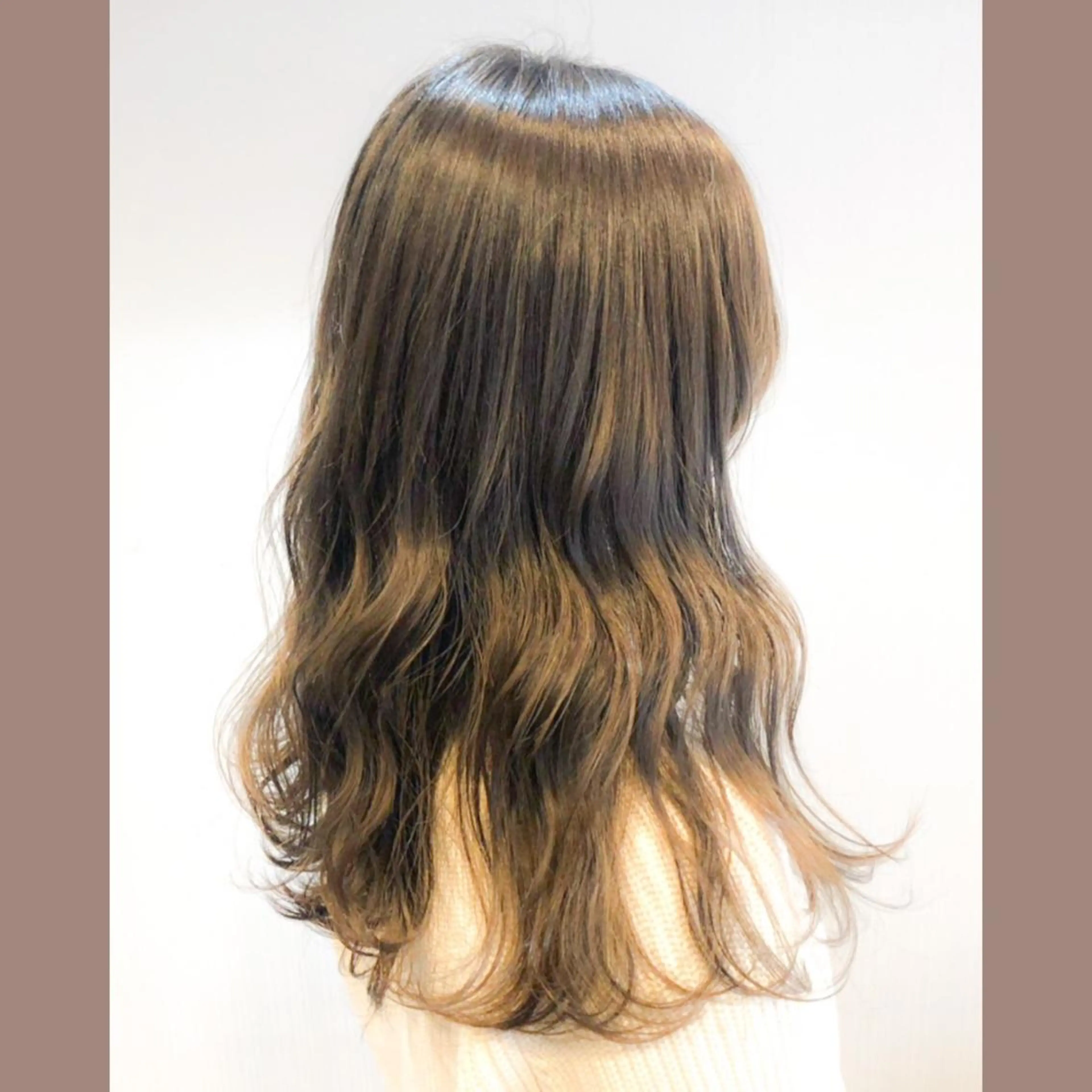 セミロング 𓅰なかがわ ふみな𓅯のヘアスタイル