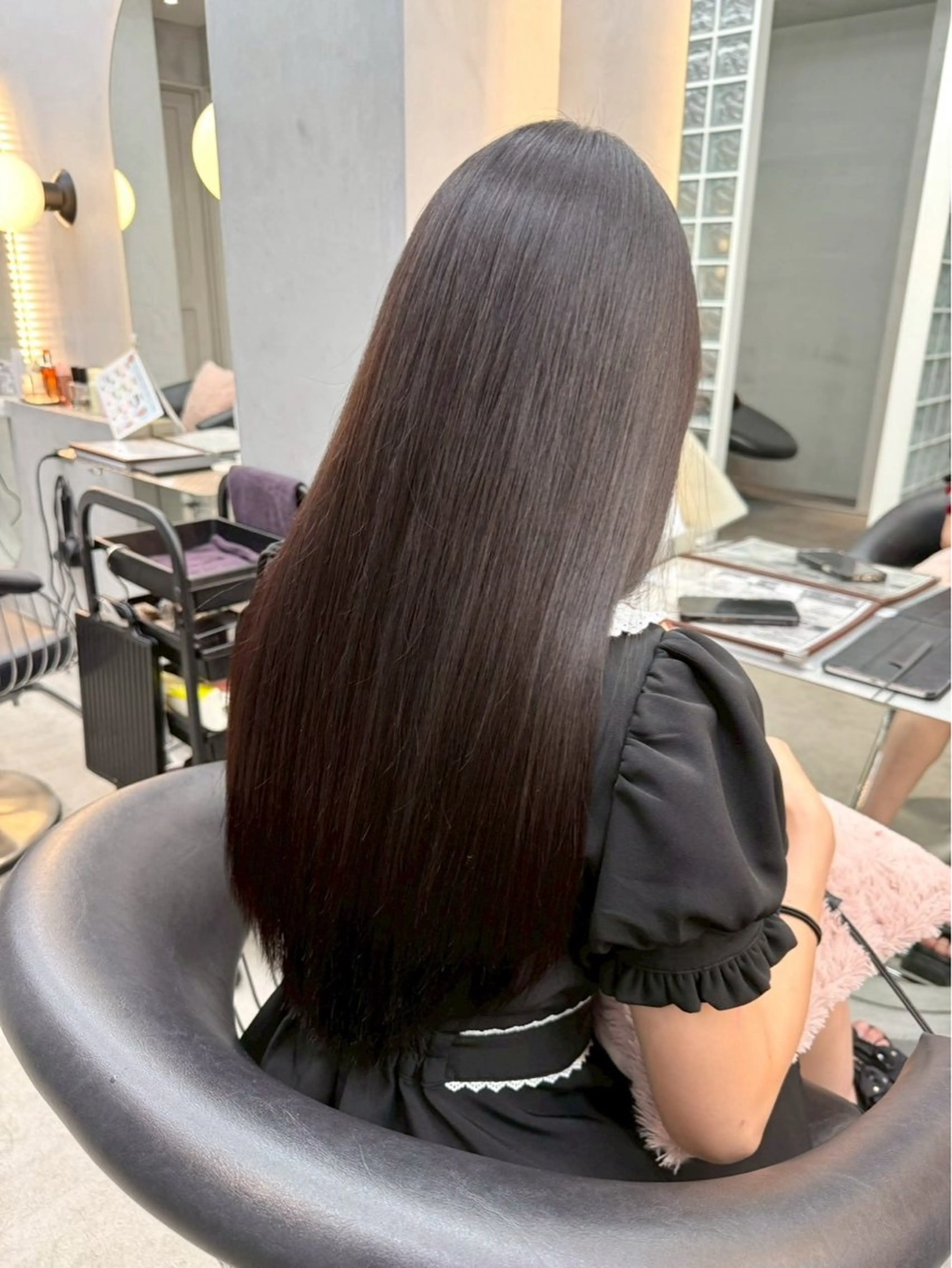 セミロング ヘアカラー トリートメント 岡野 幸輝のヘアスタイル