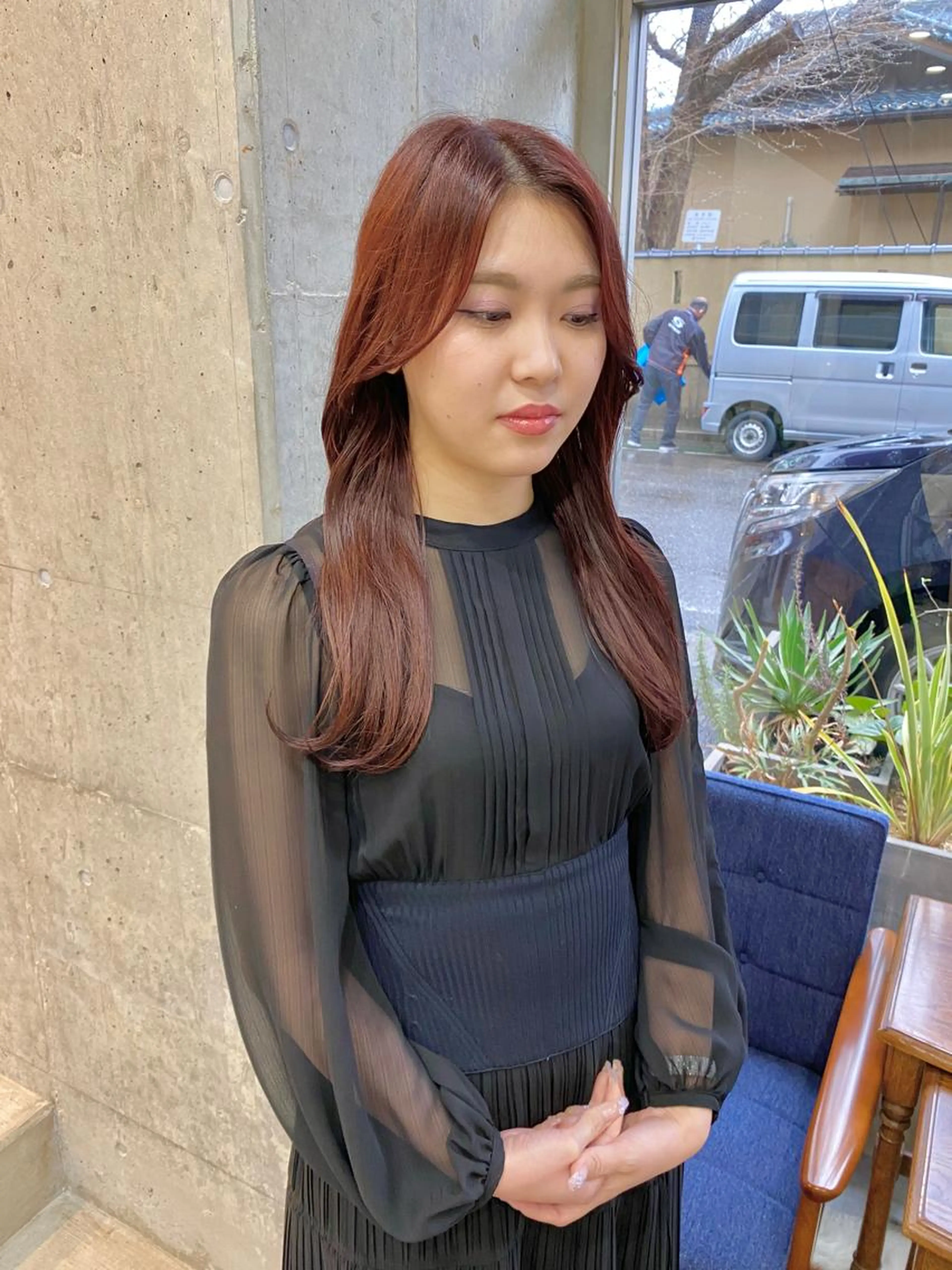 カット&ブリーチなしダブルカラーの写真