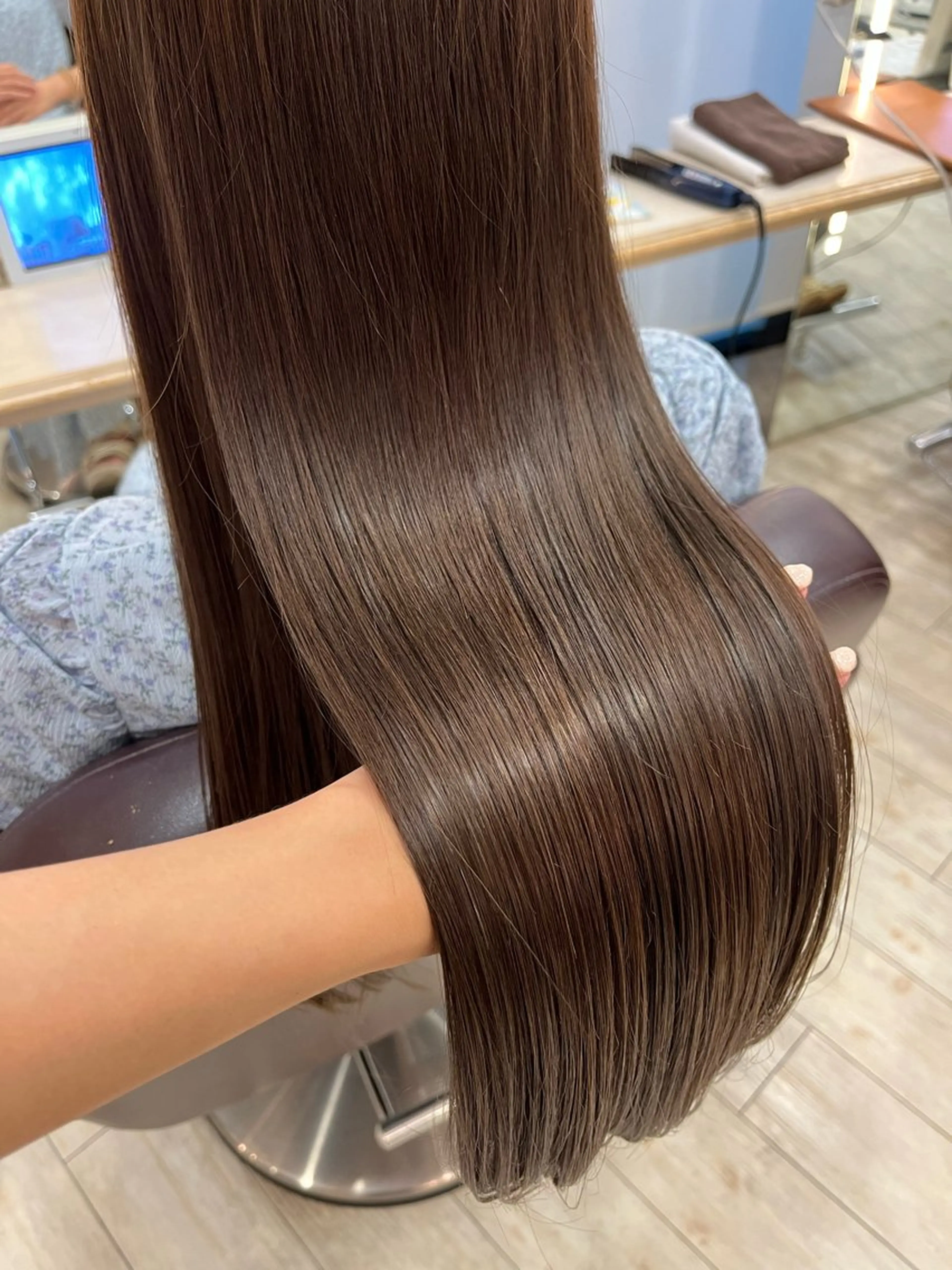 ロング カラー トリートメント カット ヘアカラー トリートメント サソウ ユリエ🥥のヘアスタイル