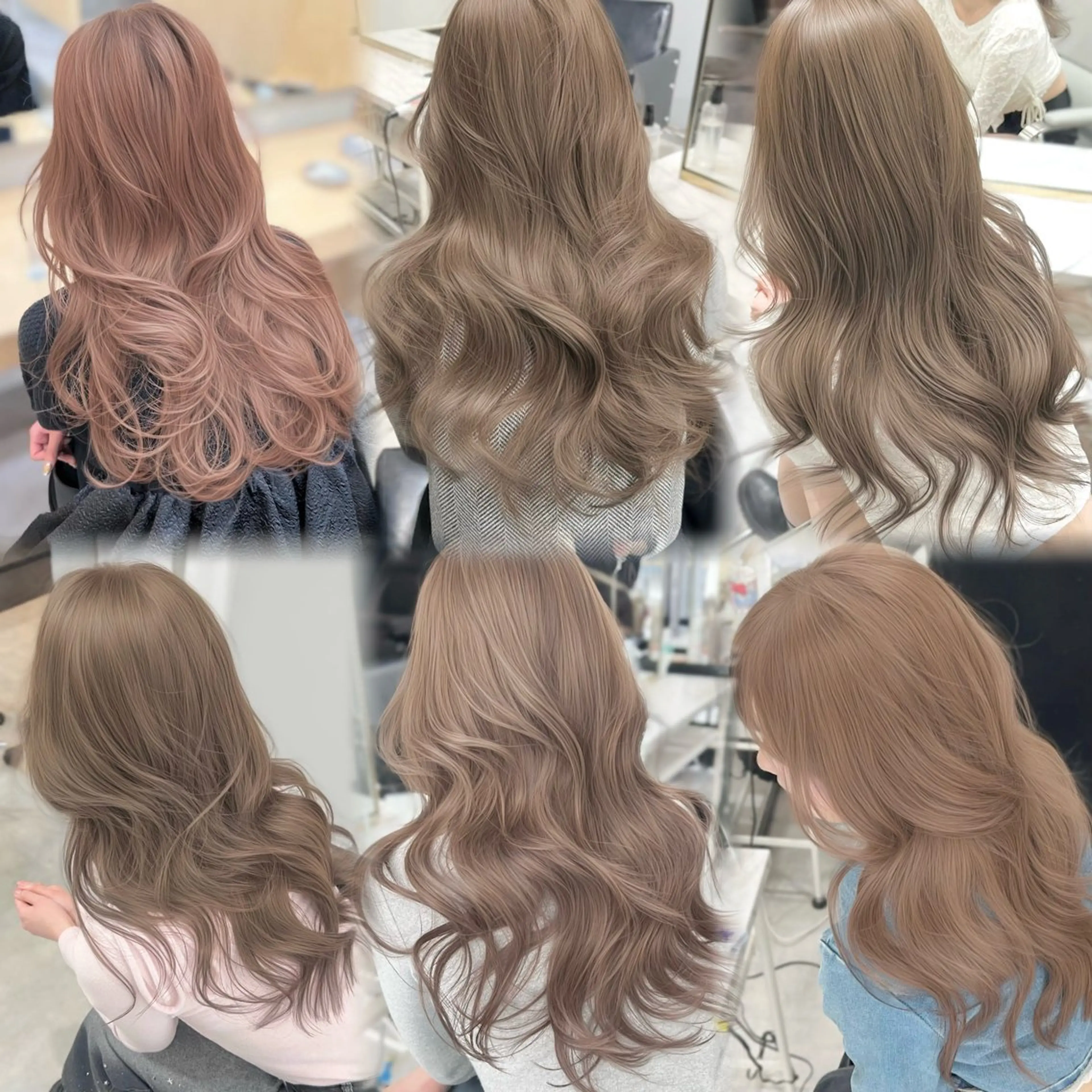 セミロング カット ヘアカラー 🪞上品で可愛い韓国 ヘア🪞Rikutoのヘアスタイル