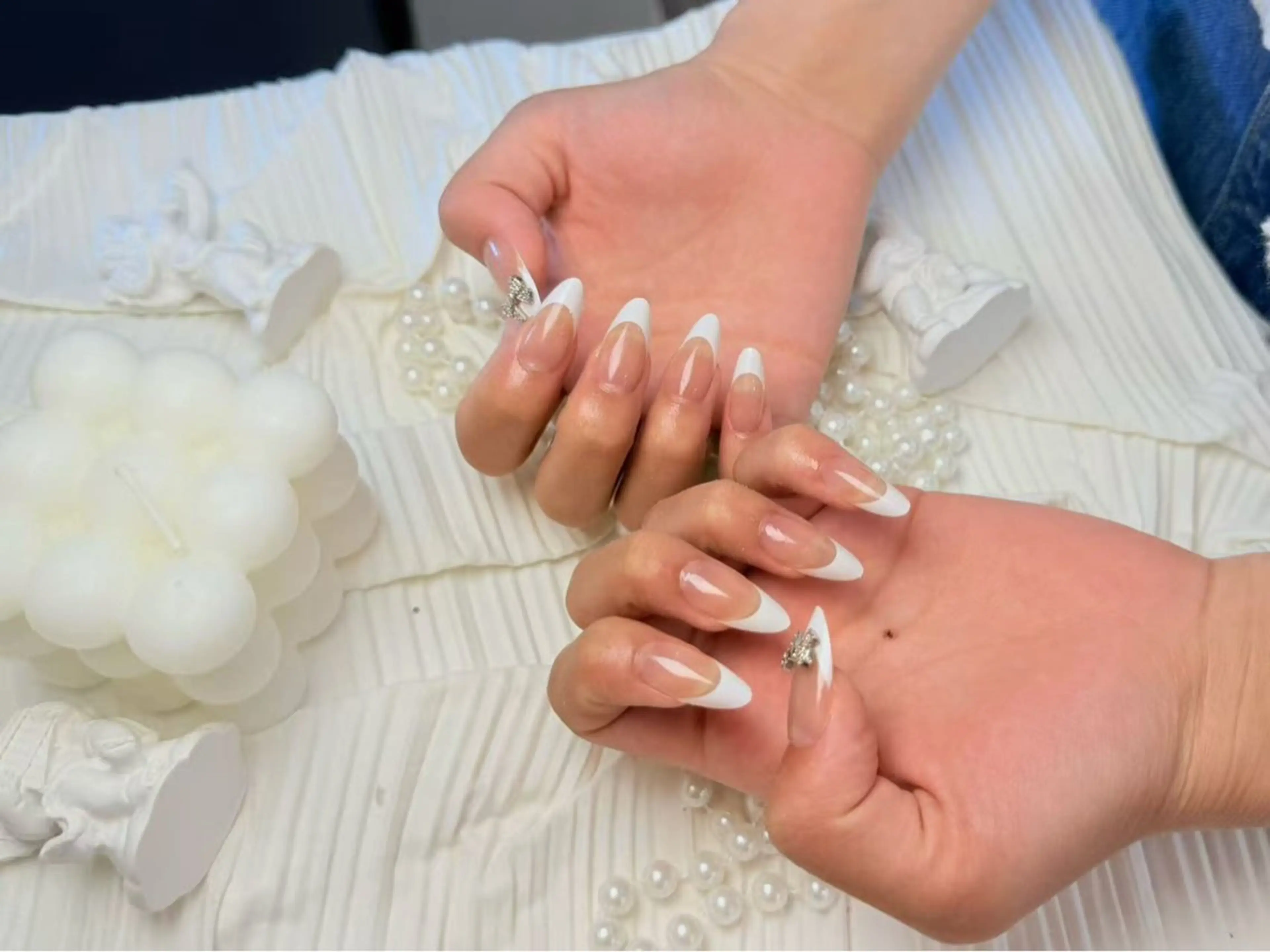 ネイル アートネイル フットネイル ジェルネイル ハート マグネットネイル babarla Nailのネイルデザイン
