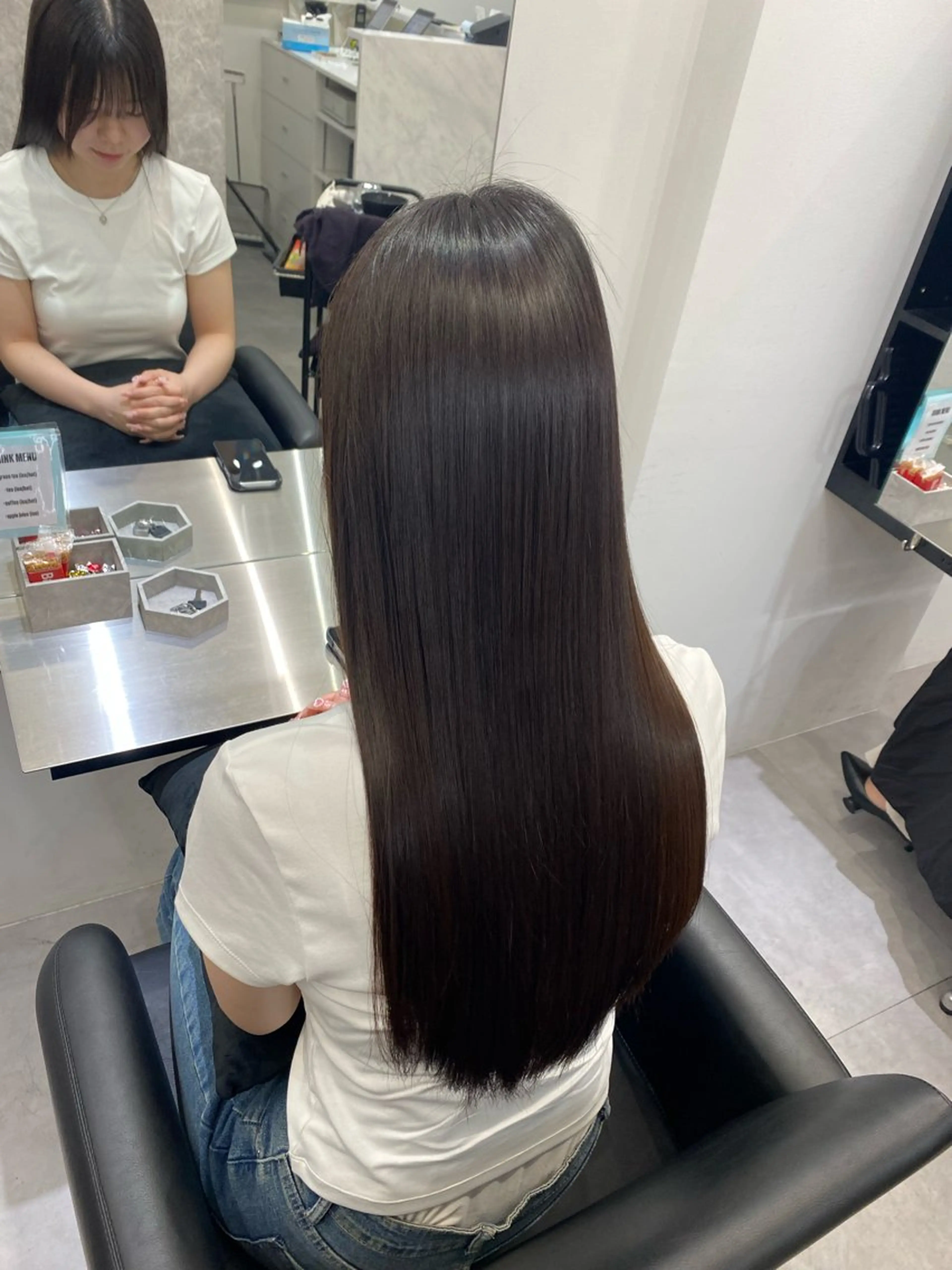 ロング カット ヘアカラー 縮毛矯正 艶髪/縮毛矯正/ Core mikuaのヘアスタイル