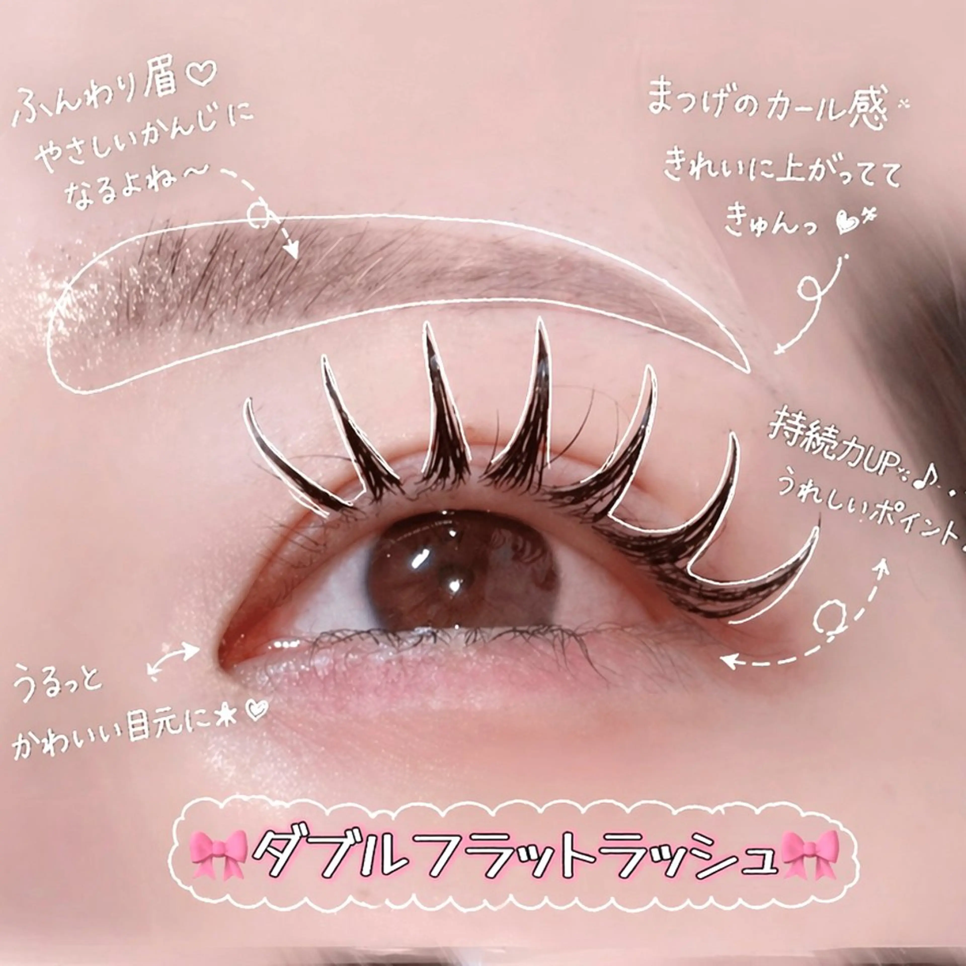 マツエク・マツパ 🎀LEDパリエクN o1韓ドルEYE🎀のマツエク・マツパデザイン