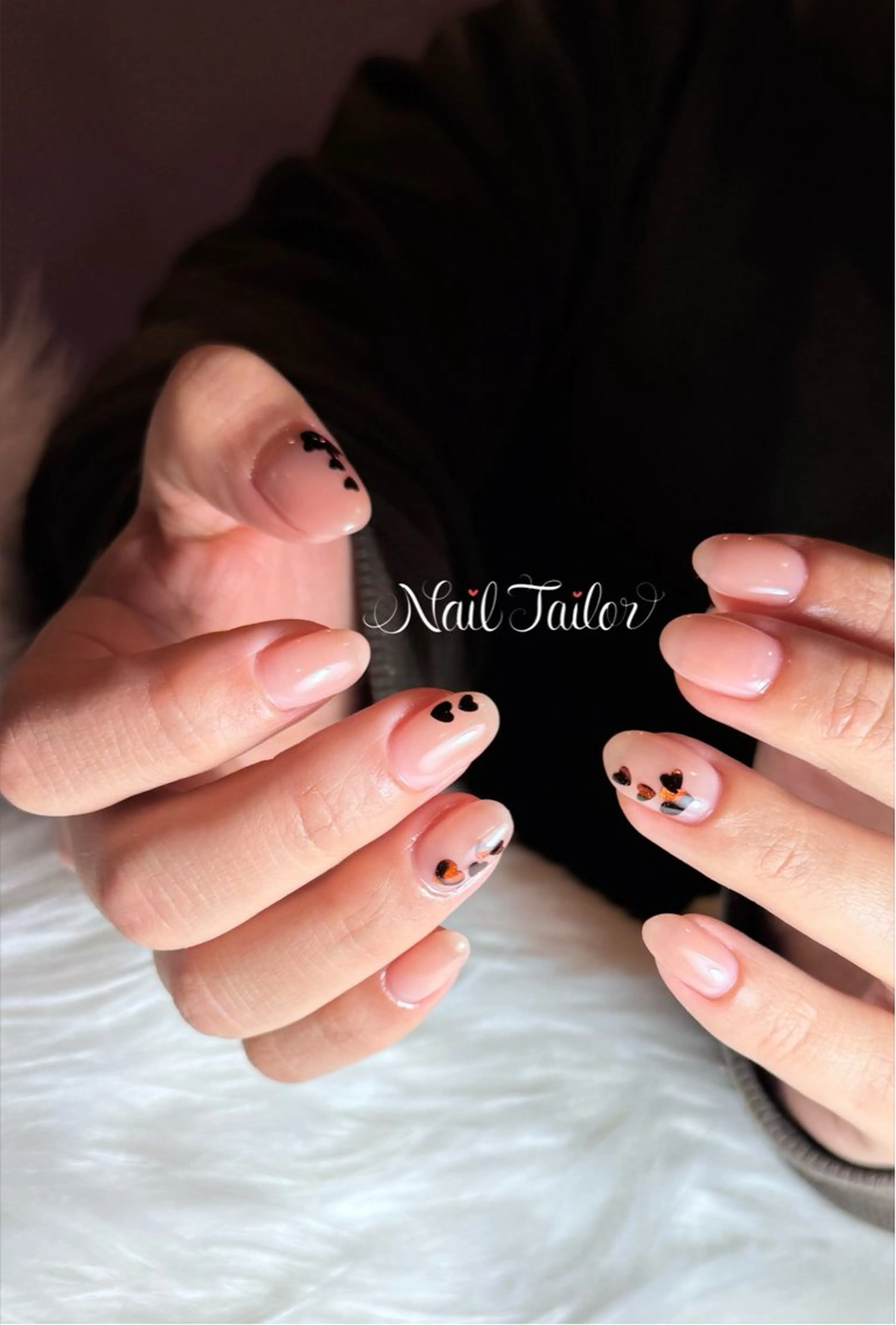 ネイル ハート ホログラムネイル バレンタイン ハンドネイル 〜Nail Tailor〜　ネイルテイラー所属・NailTailor ネイルテイラーのネイルデザイン