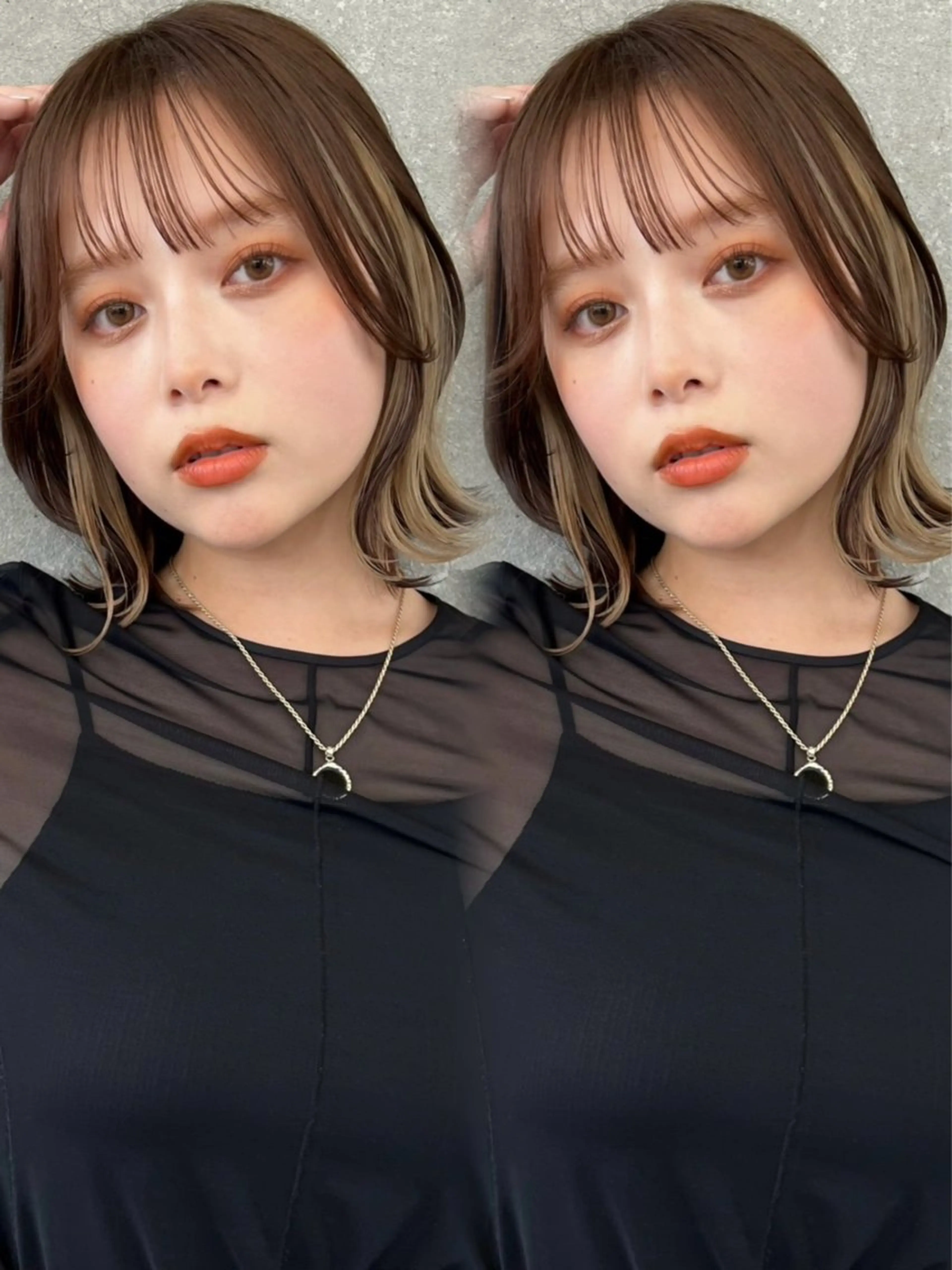 ショート ボブ 外ハネヘア Lond Cheri所属・HINA 仙台/ レイヤー/縮毛矯正のヘアスタイル