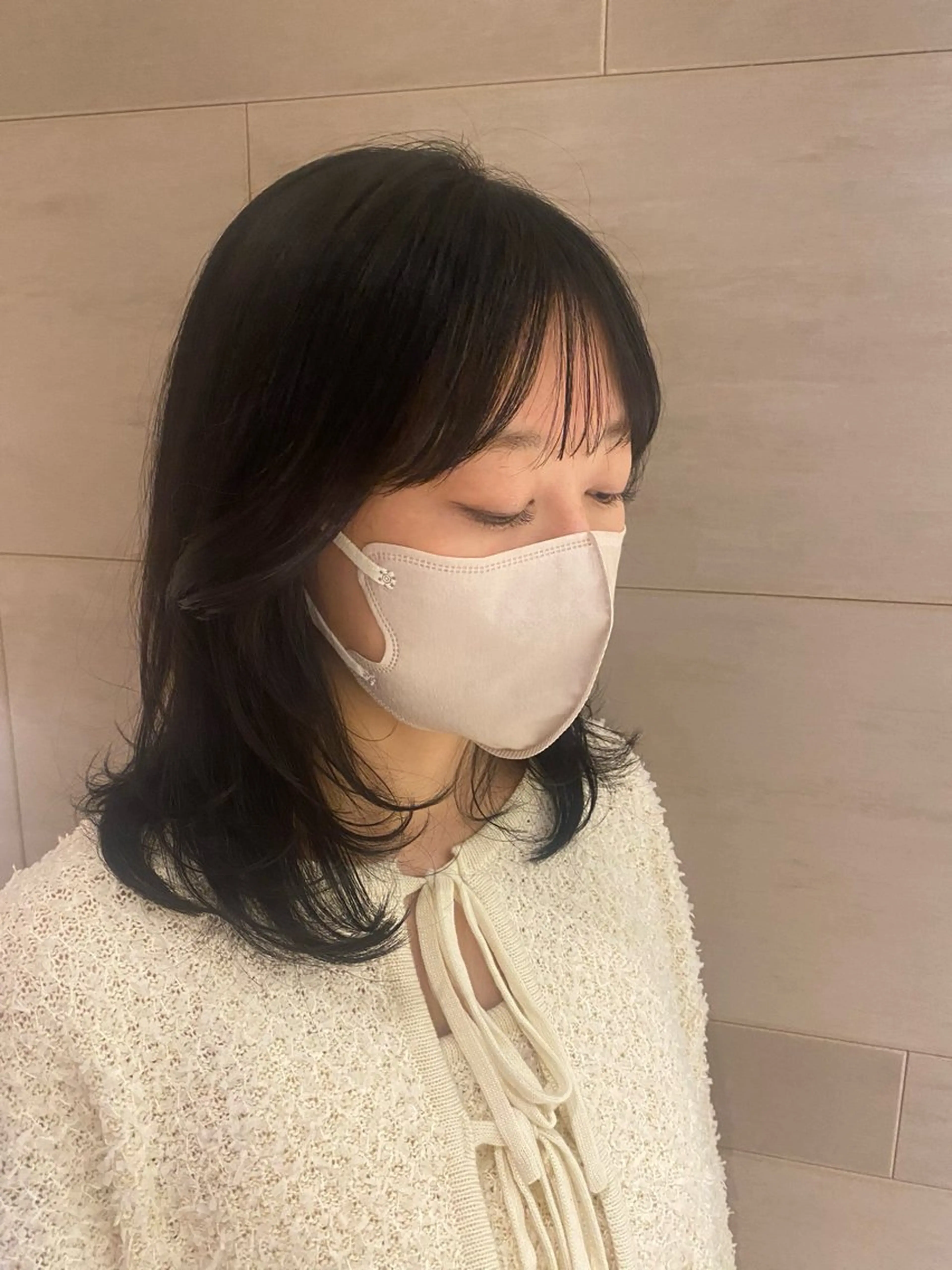 ミディアム 髪質改善/カラー/ カット/富岡佑麻のヘアスタイル