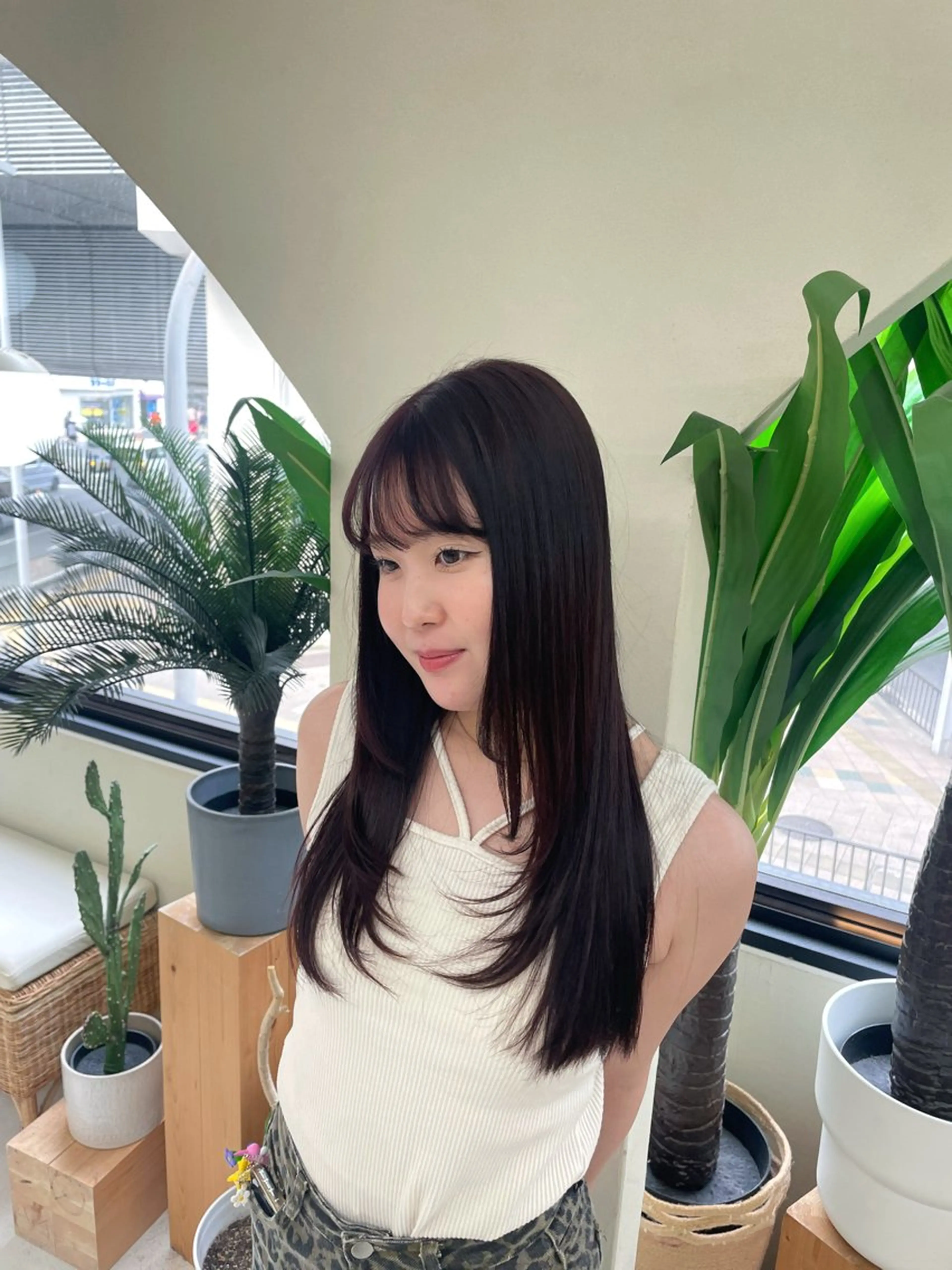 ロング 野上 こころのヘアスタイル