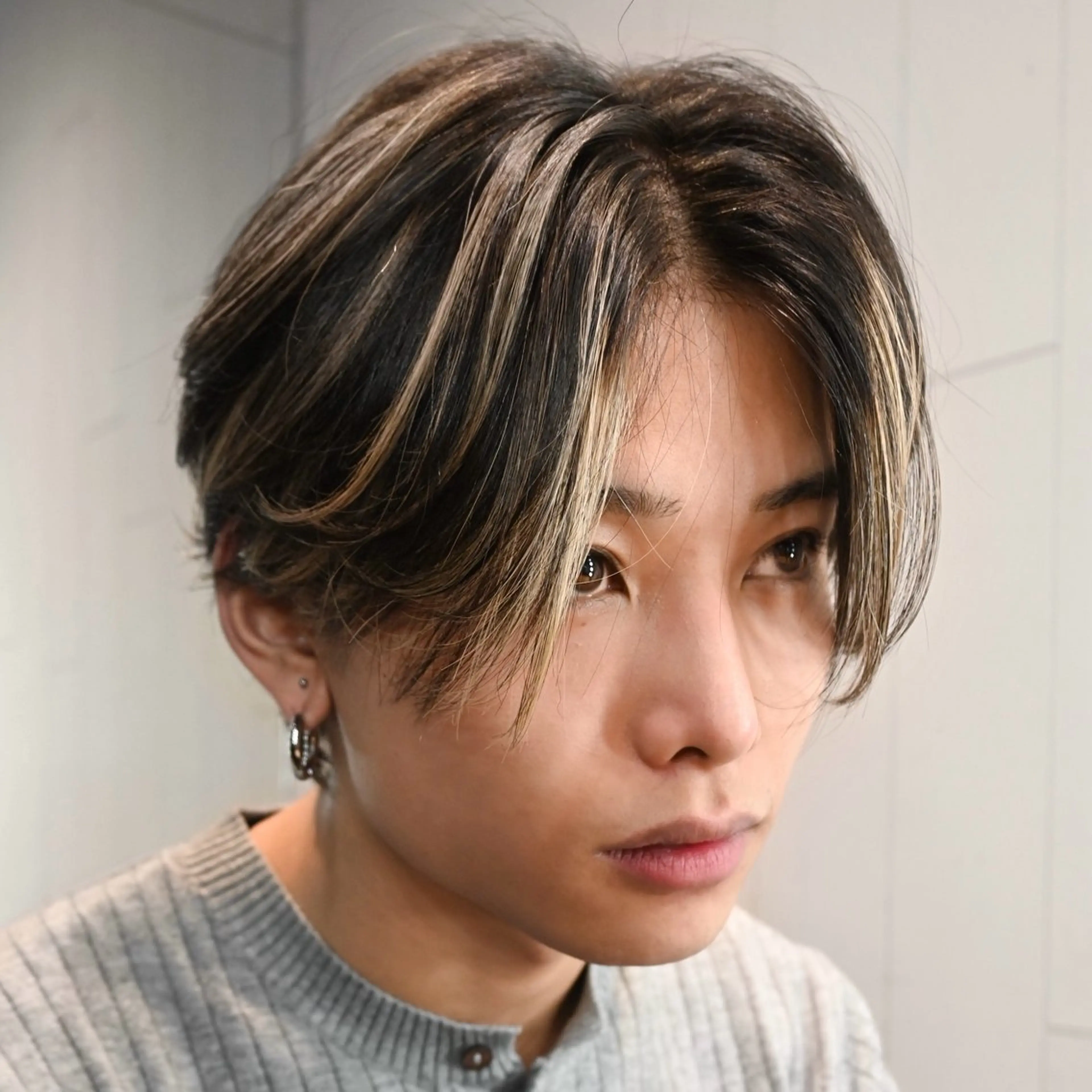 メンズ 池袋センターパート 特化YUUKIのヘアスタイル