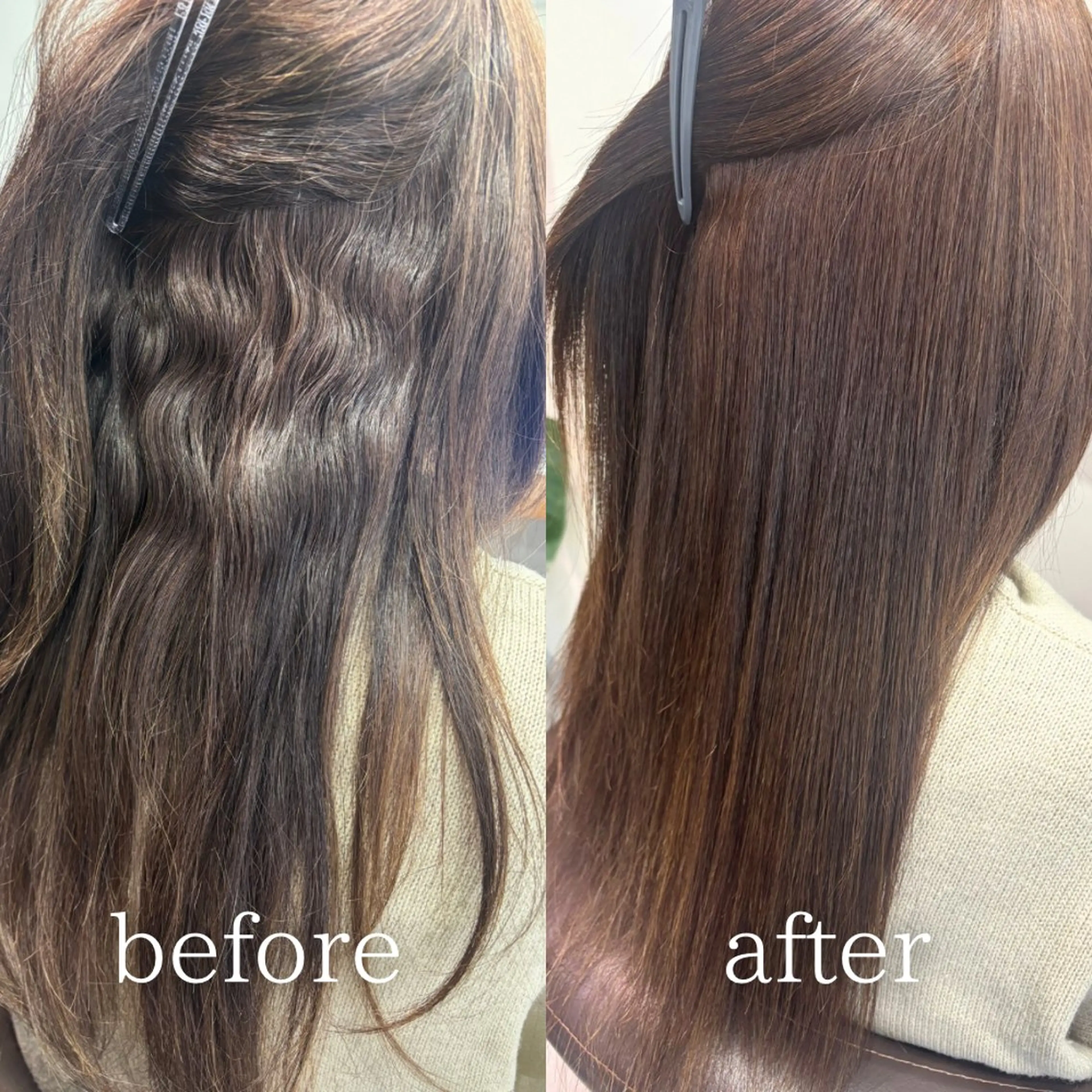 ミディアム 縮毛矯正 トリートメント 髪質改善・縮毛矯正/ 下村陽平のヘアスタイル