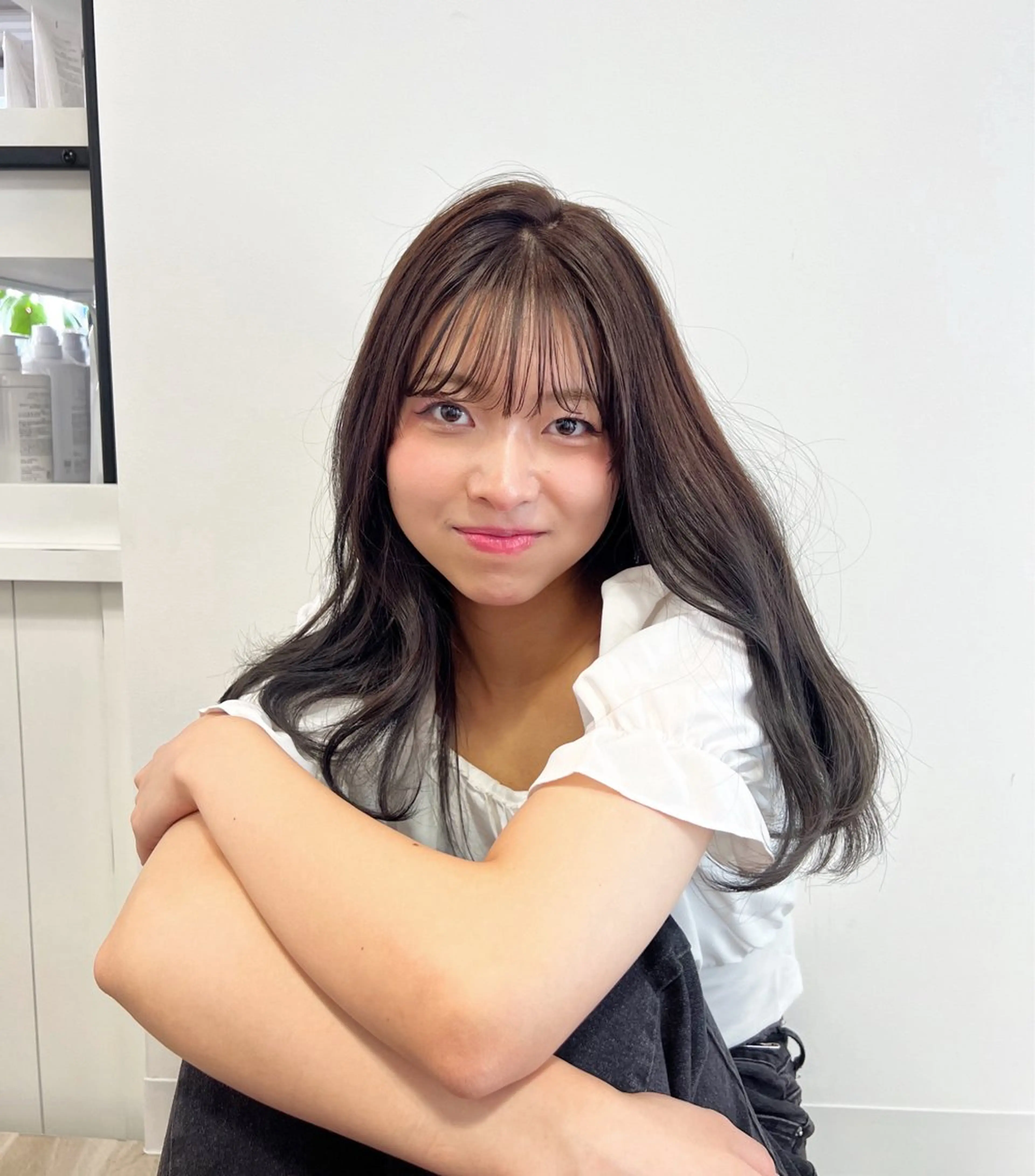 ロング ヘアカラー トリートメント eMuエミュ‪ ¨̮⃝ayakaのヘアスタイル