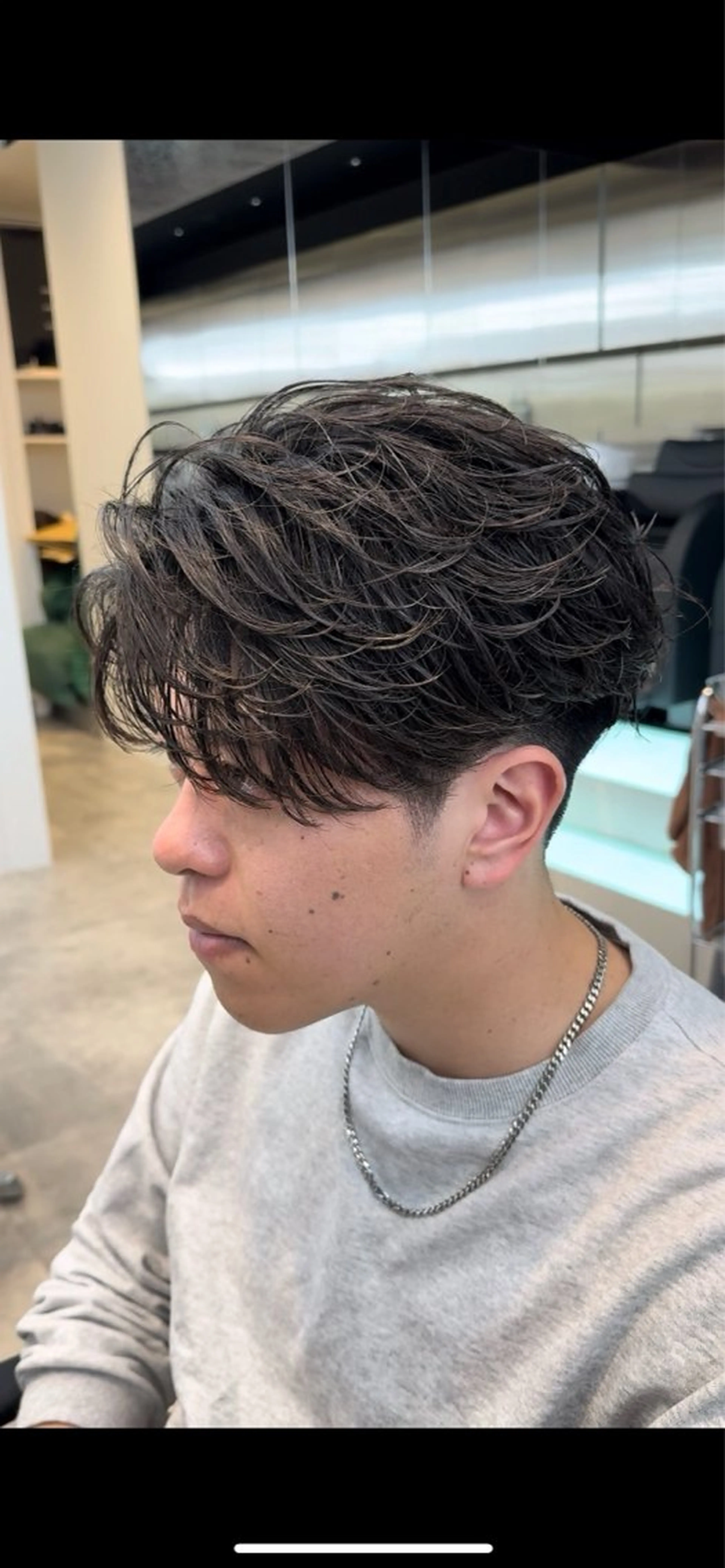 メンズ カット パーマ fifth春山 凜乃介のヘアスタイル