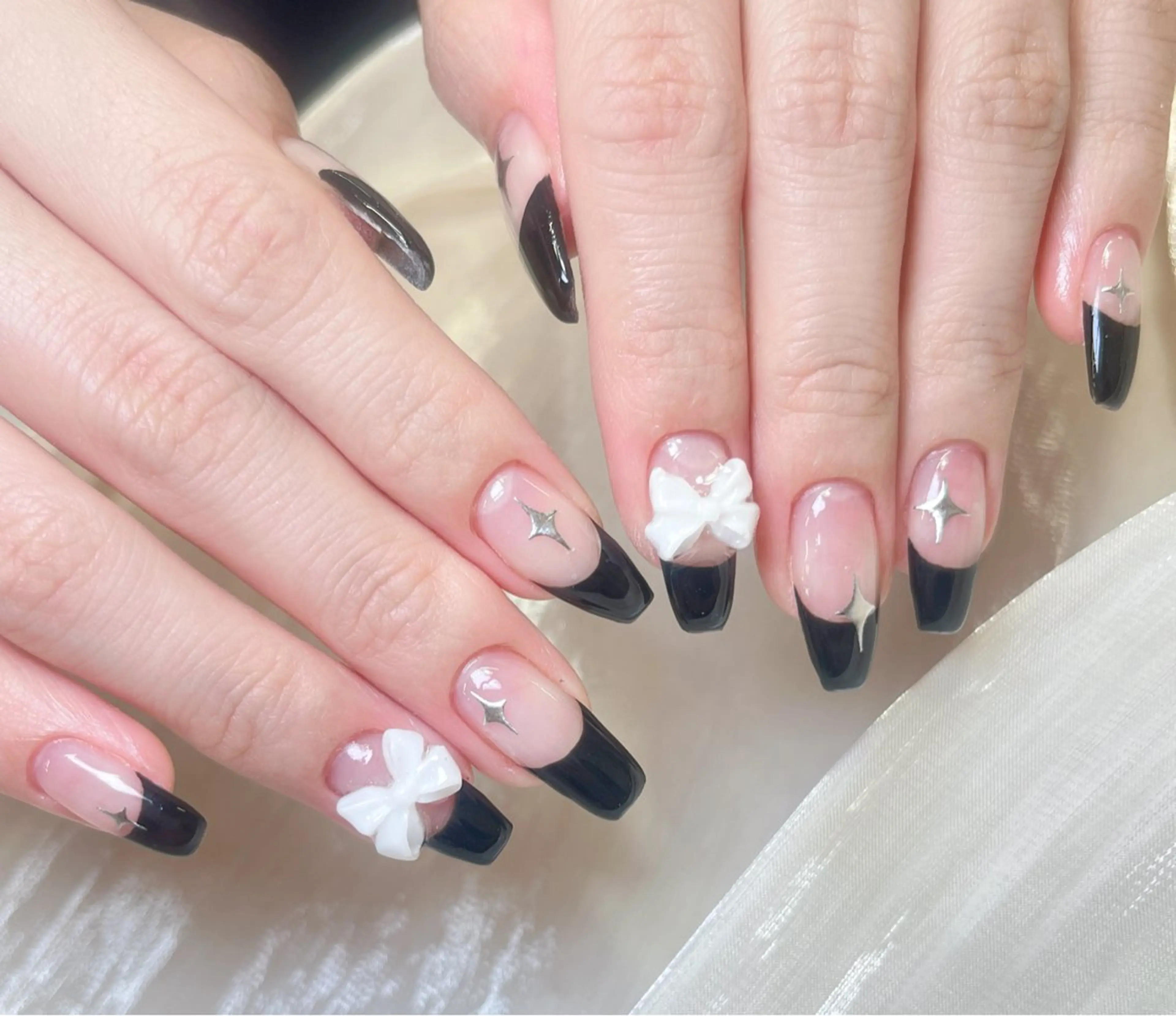 ネイル チークネイル 長さ出し フットネイル フレンチネイル ジェルネイル candy nail 韓国風ワンホンネイルのネイルデザイン