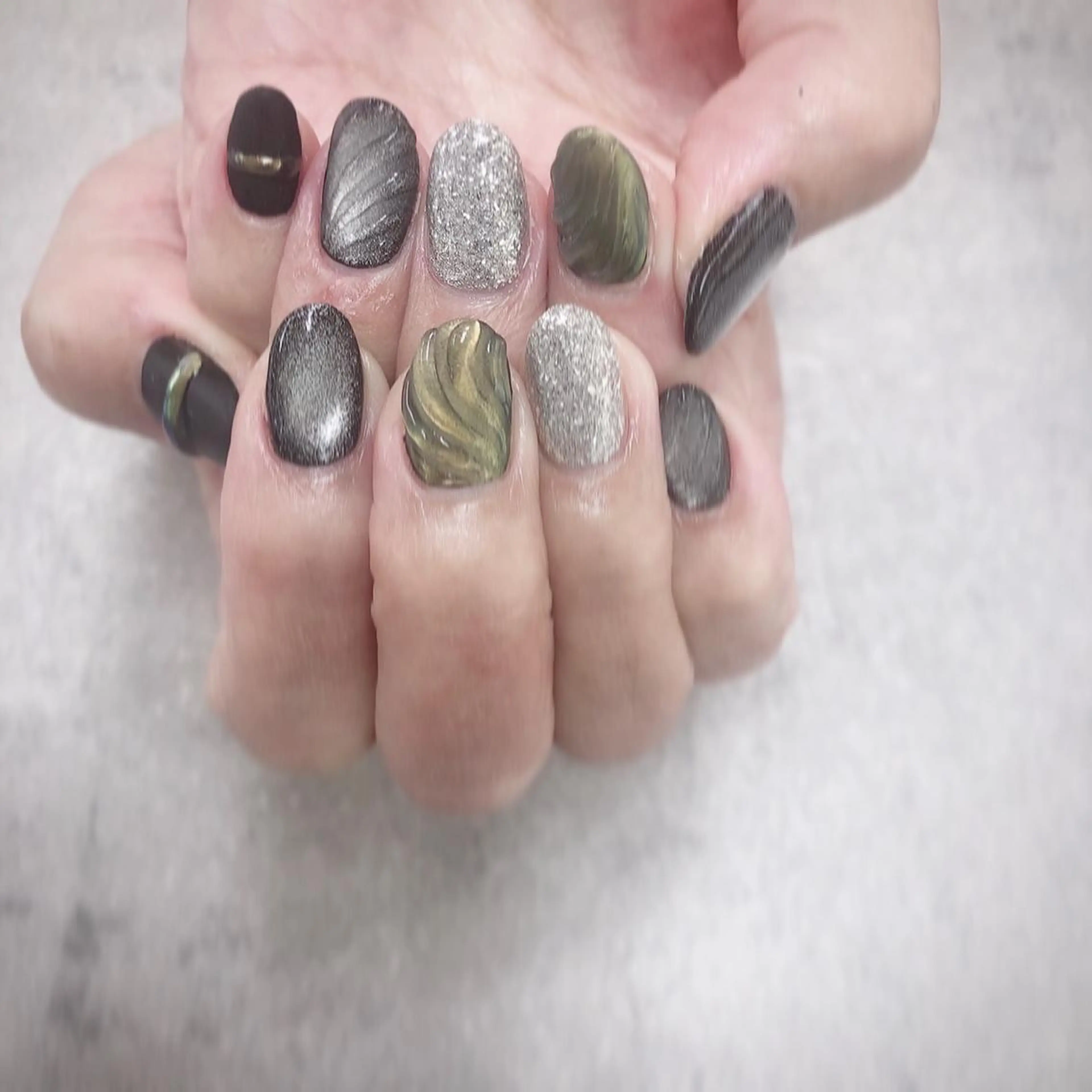 ネイル マグネットネイル ハンドネイル ハンドケア FASTNAIL PLUS 新宿店のネイルデザイン