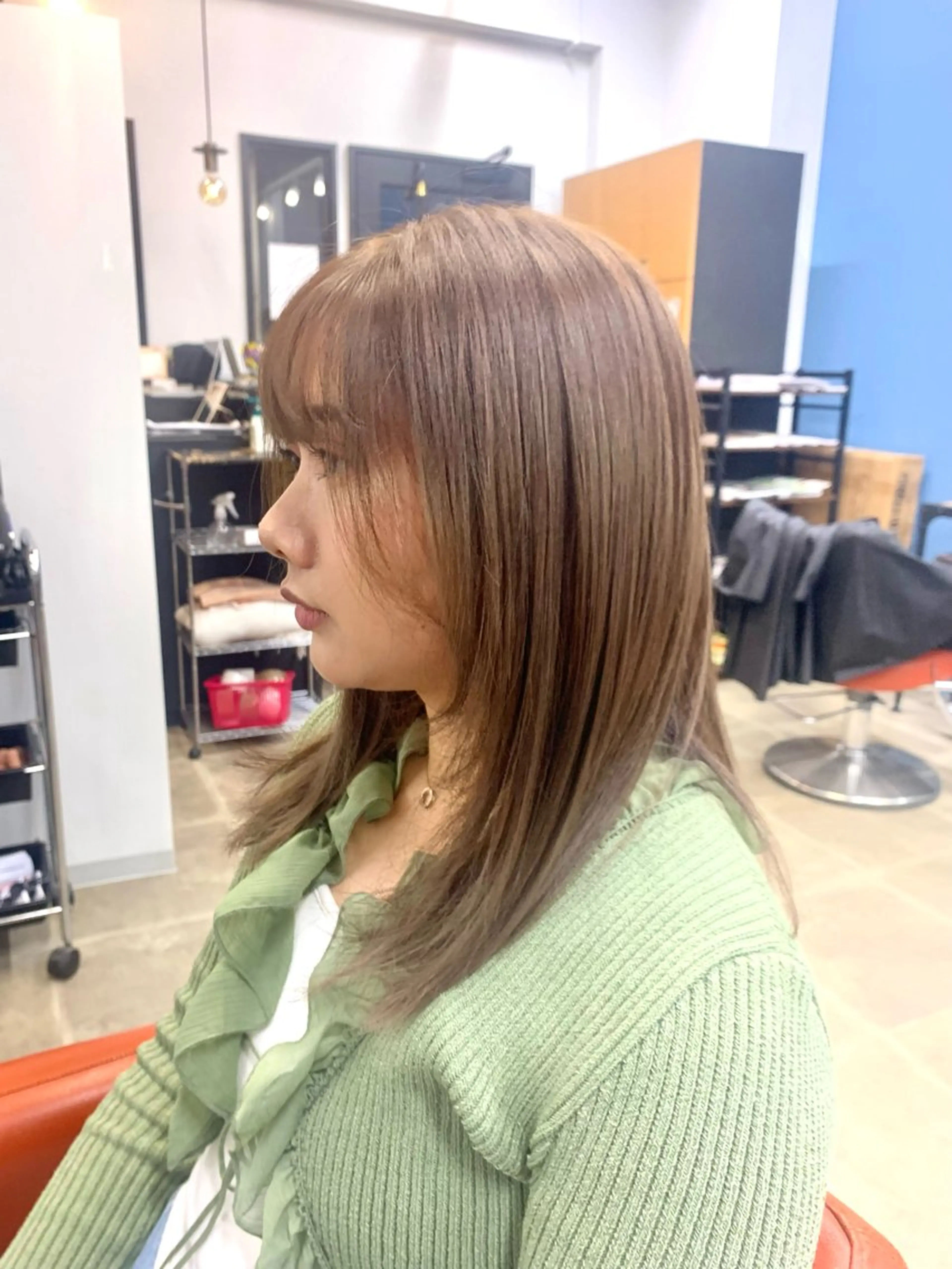 セミロング カラー ベージュカラー ブリーチ ブリーチなしカラー 🍀Platiha 🍀TSUBASAのその他イメージ