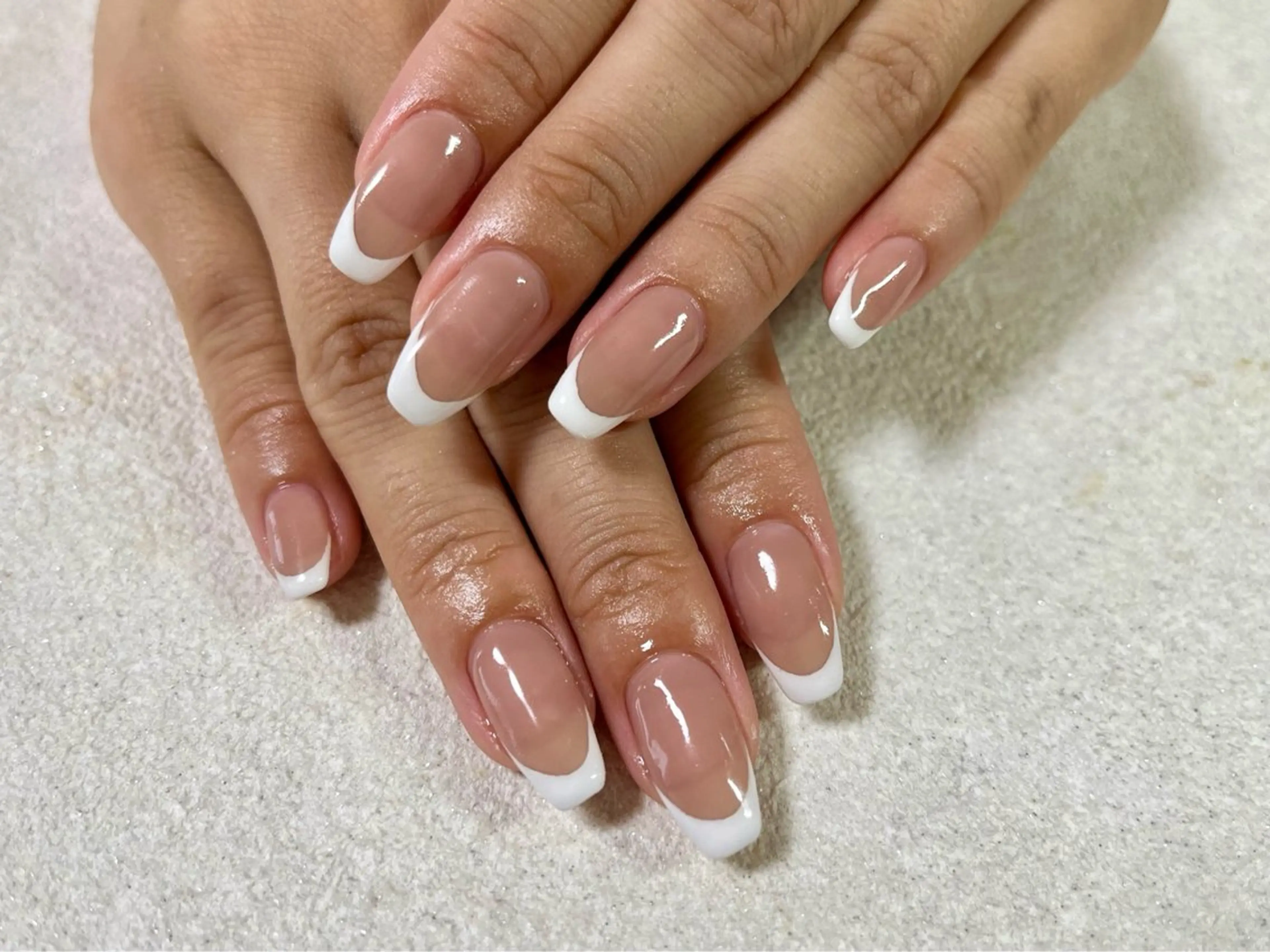 ネイル フレンチネイル ジェルネイル メンズネイル パラジェル ワンホンネイル kiki nail たまプラーザのネイルデザイン