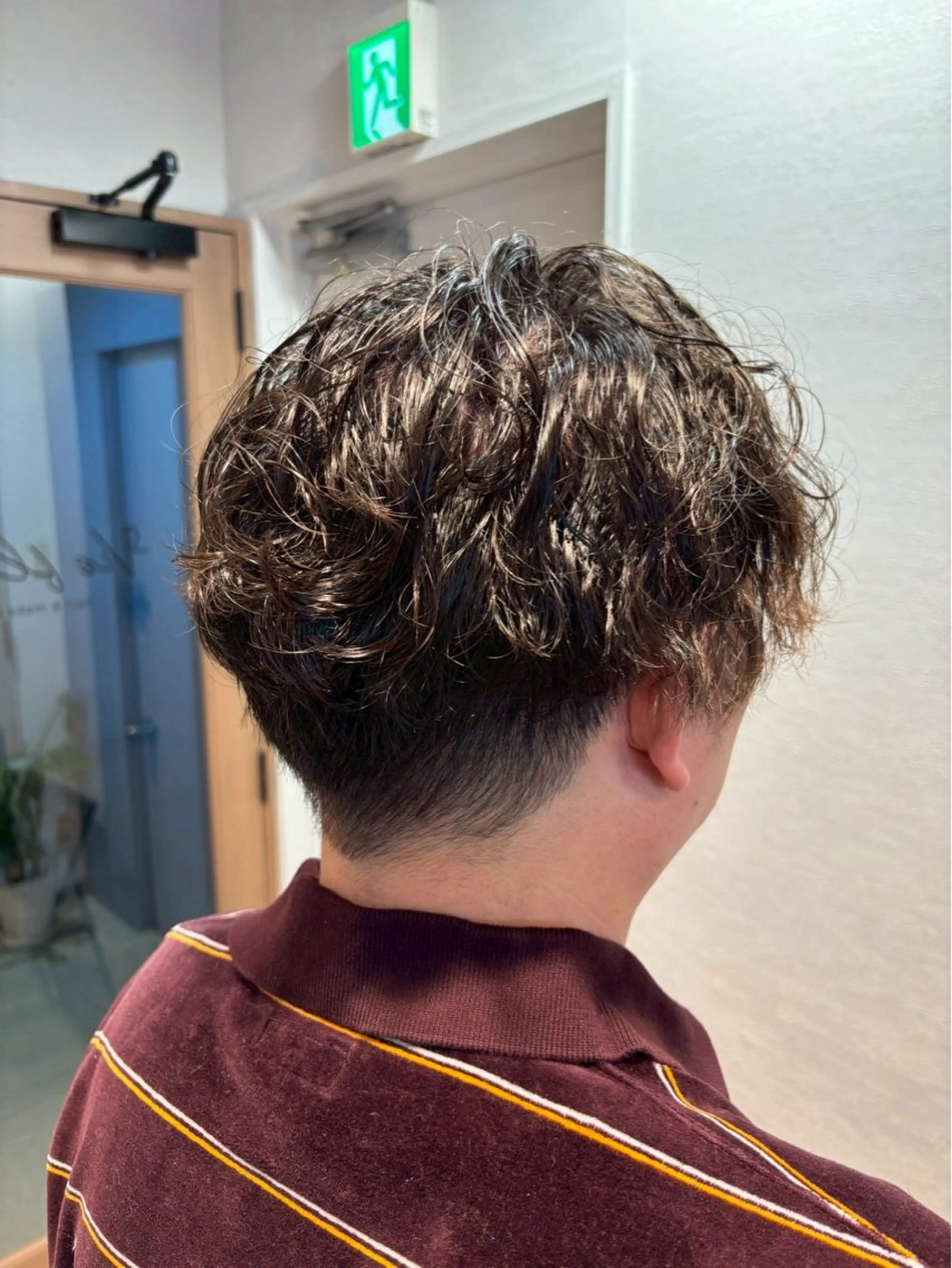 ショート パーマ スパイラルパーマ パーマ メンズ特化☝️添田 好恵のヘアスタイル