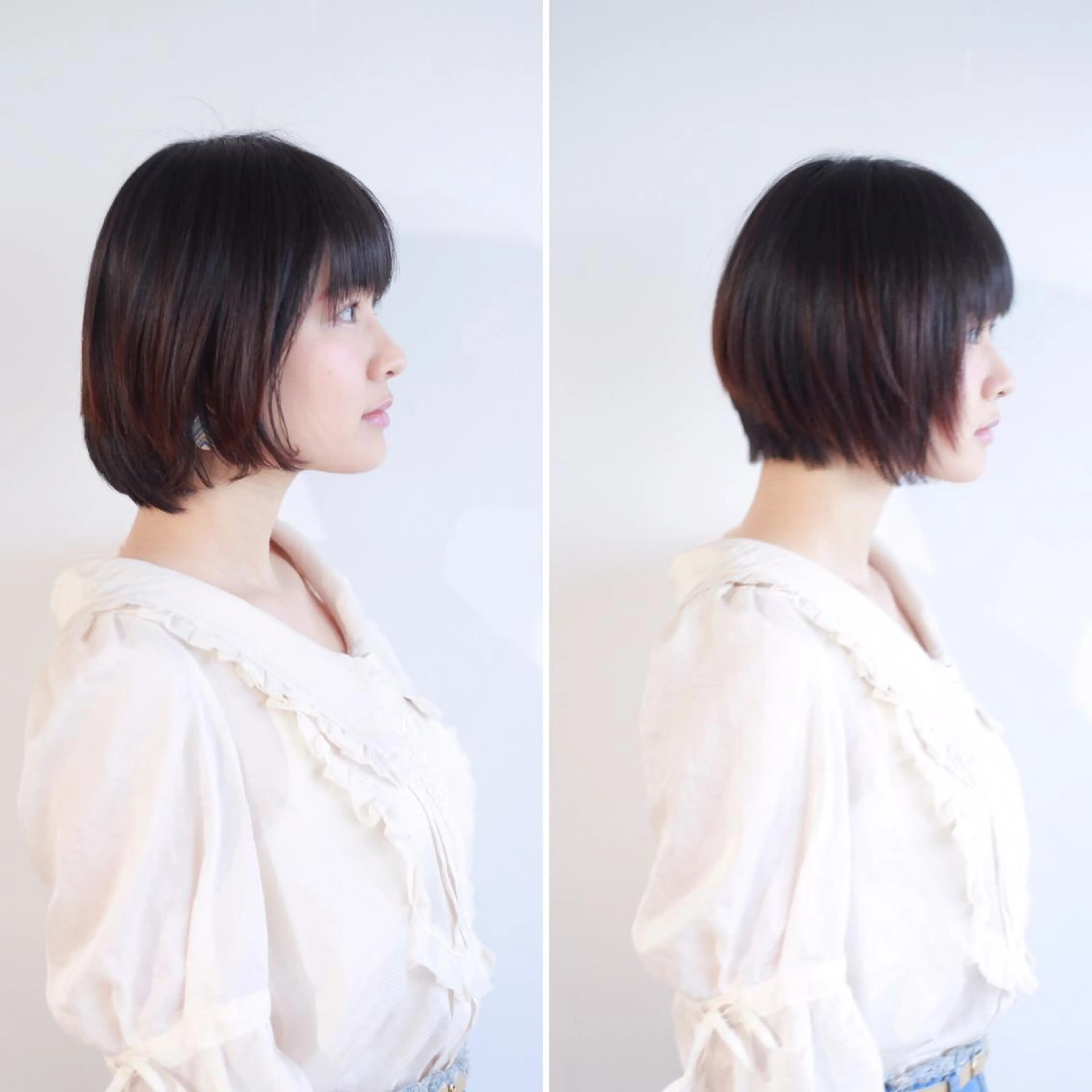 ショート ハイトーン/レイヤー /ケアブリーチ石川治のヘアスタイル