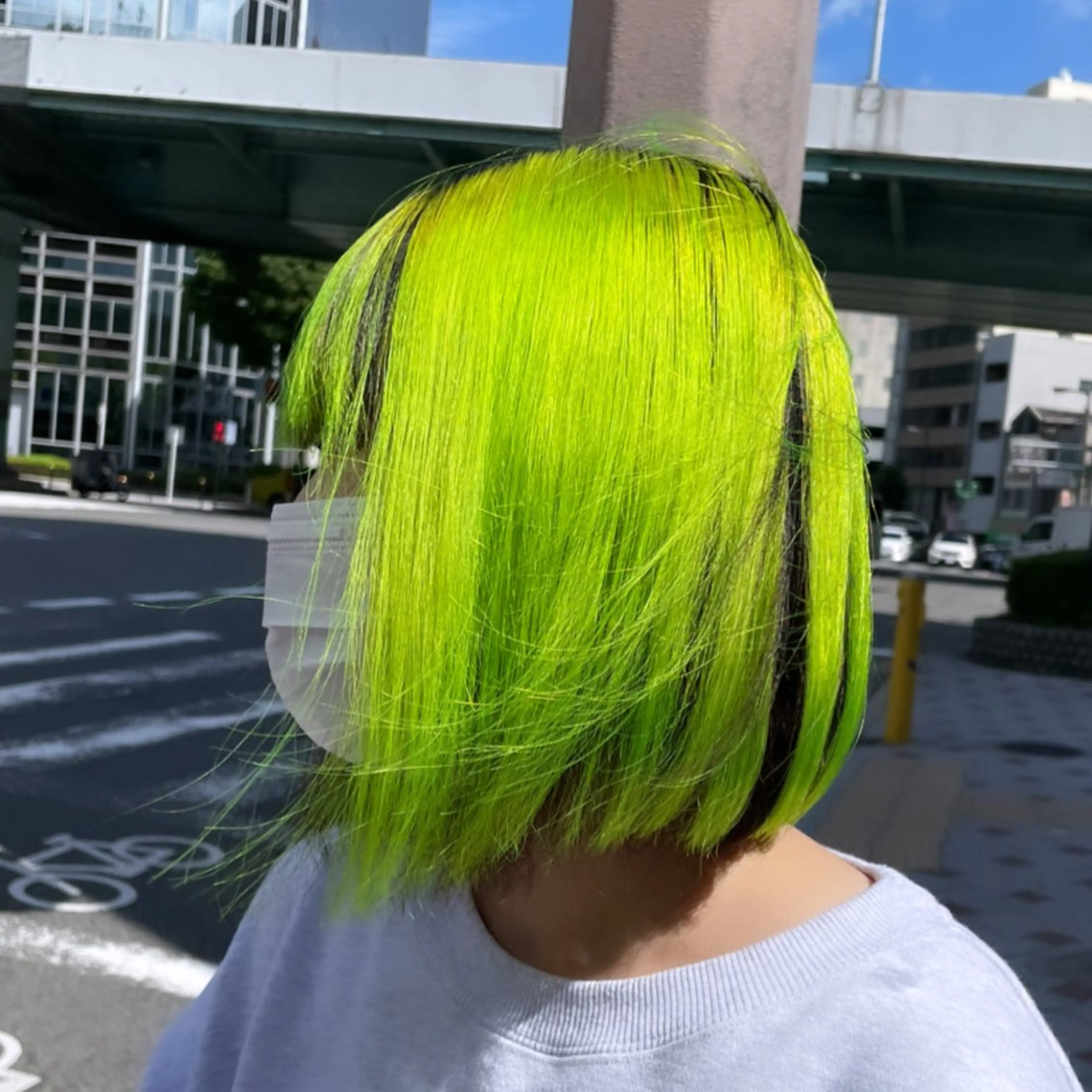 ミディアム カラー 似合わせハイトーン ヒロトのヘアスタイル