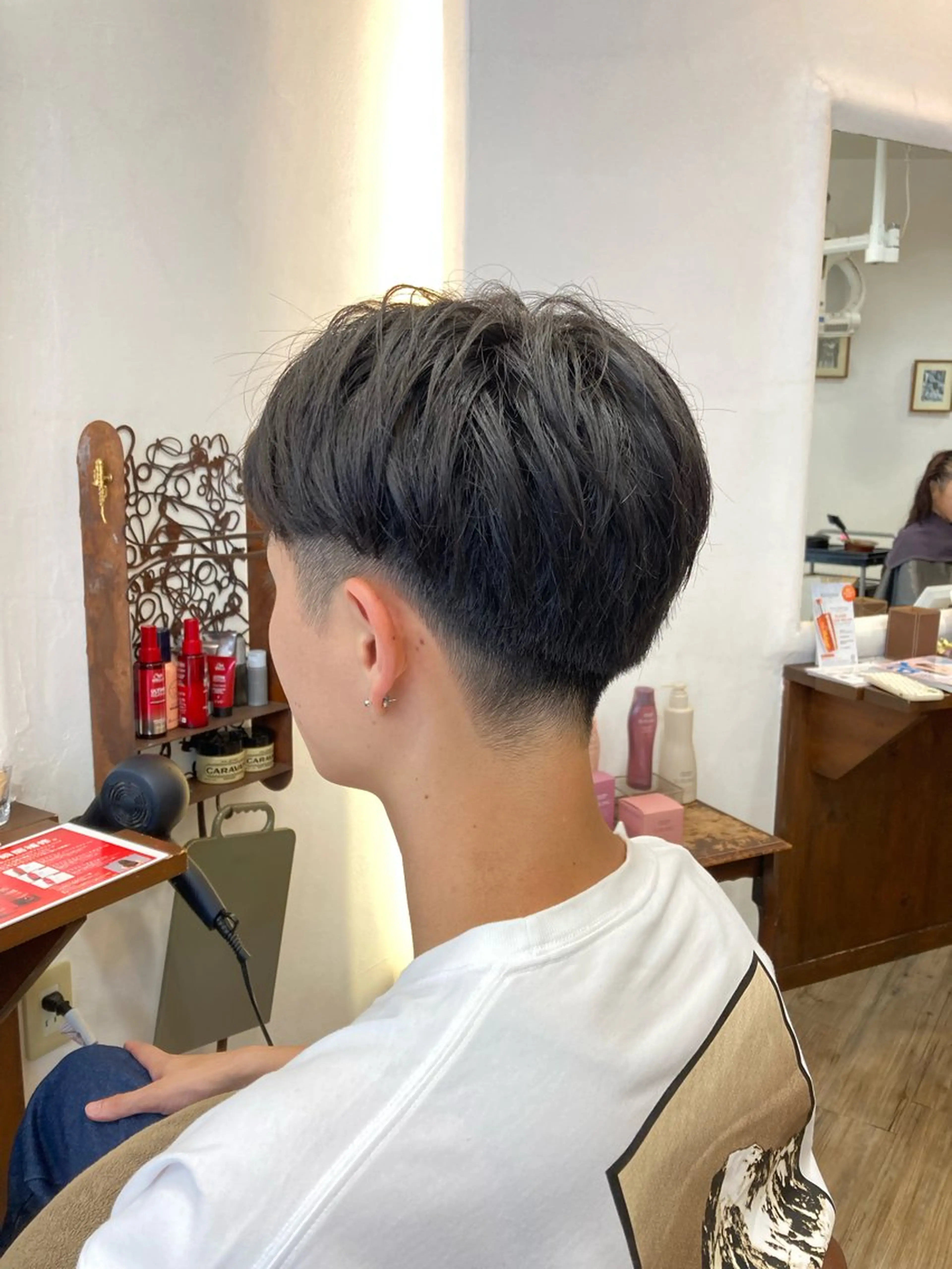 ショート パーマ メンズ カット特化型 美容師/栗本のヘアスタイル