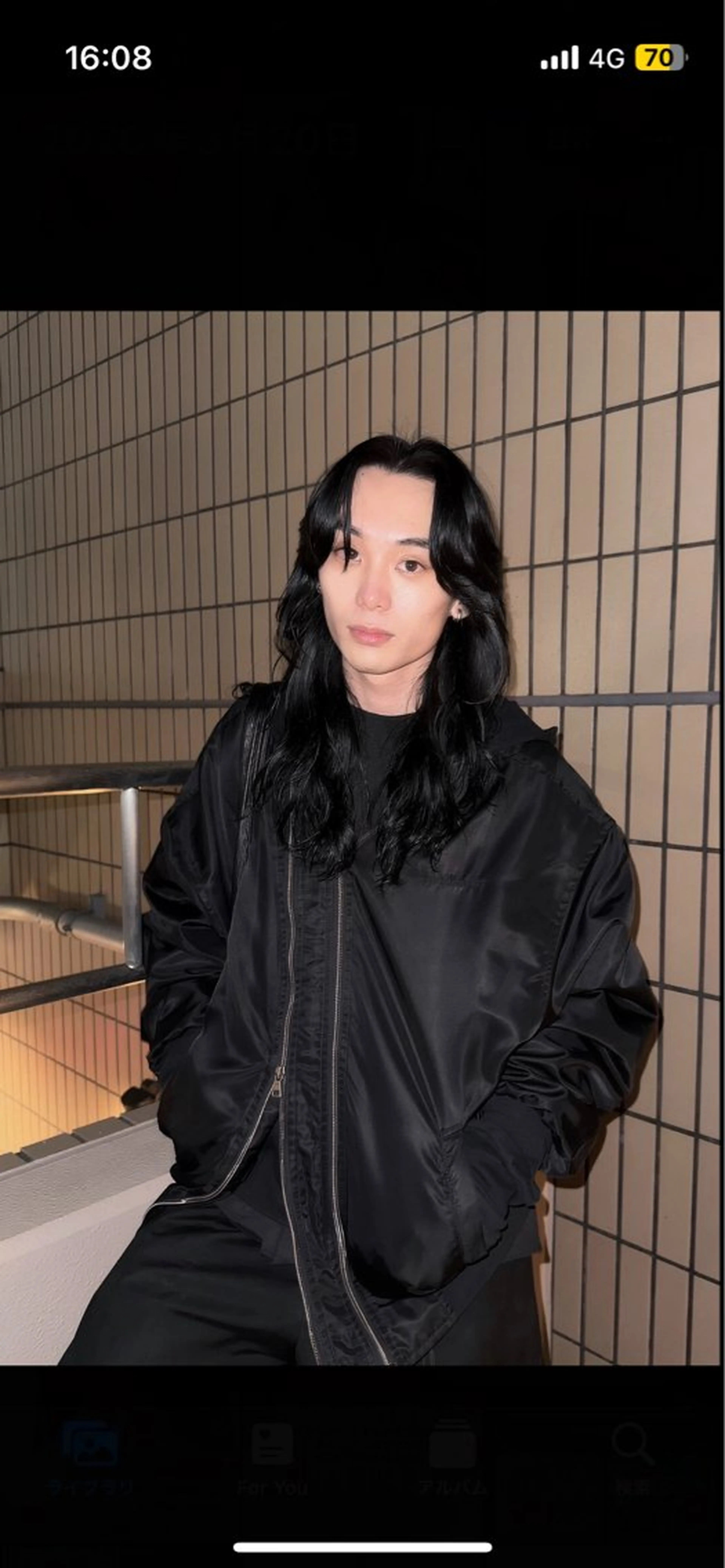 ロング パーマ メンズ メンズパーマ ニュアンスパーマ 山口 あかりのヘアスタイル