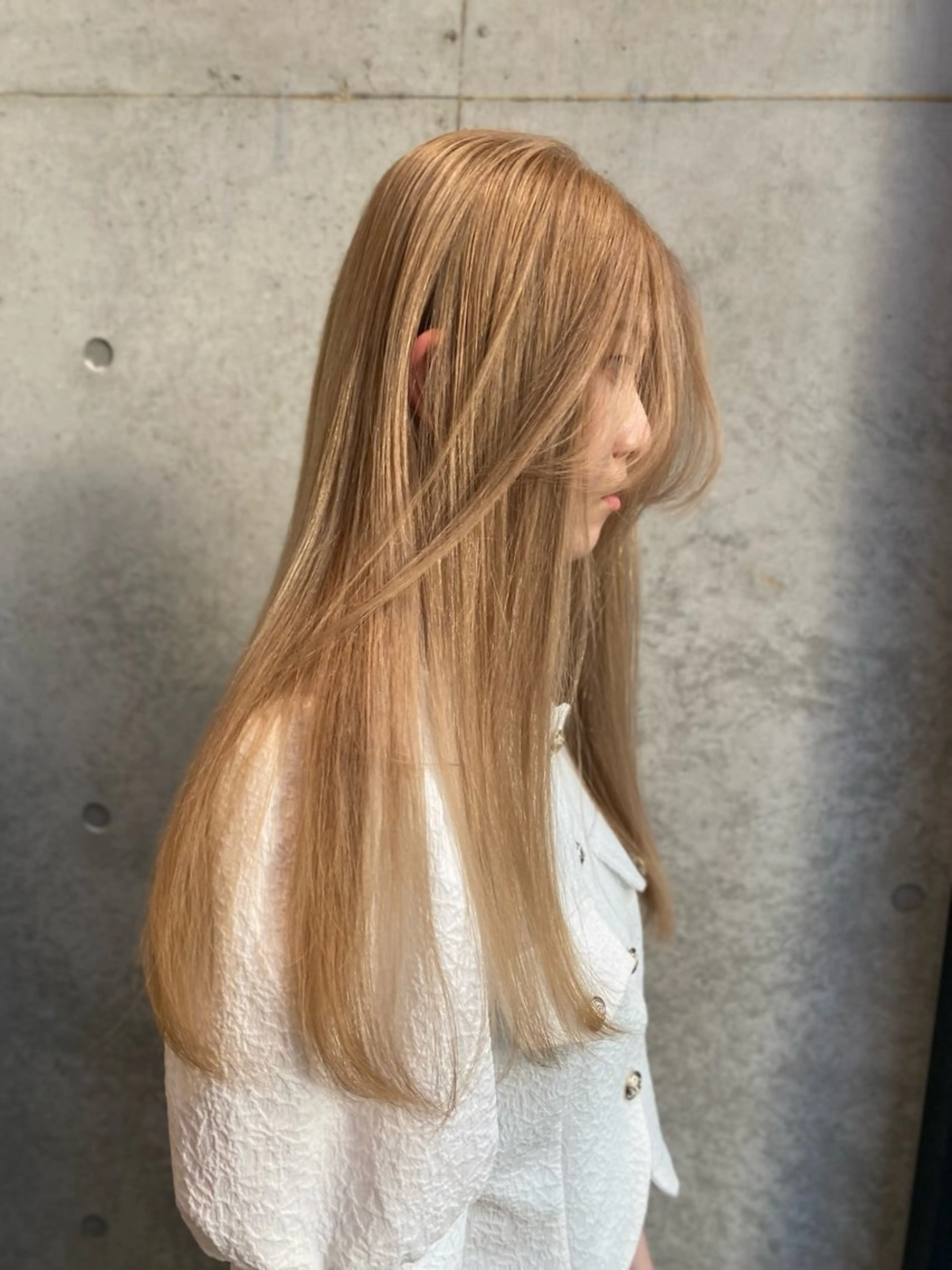 ロング カラー ヘアカラー レイヤー/柔色 カラー/SAkiのヘアスタイル