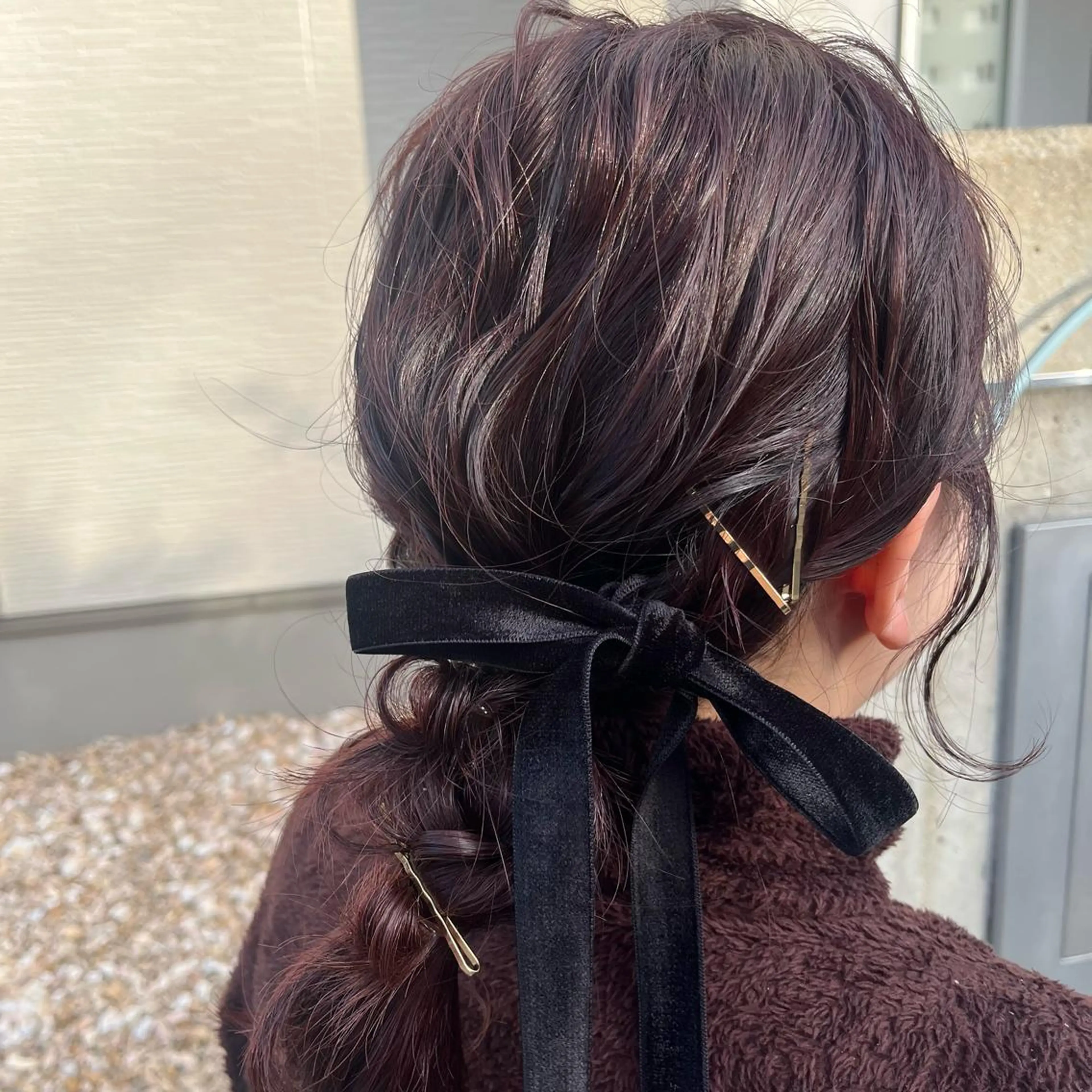 ミディアム ヘアアレンジ ヘアセット 似合わせ＋韓国カット ニシヤマ　マイのヘアスタイル