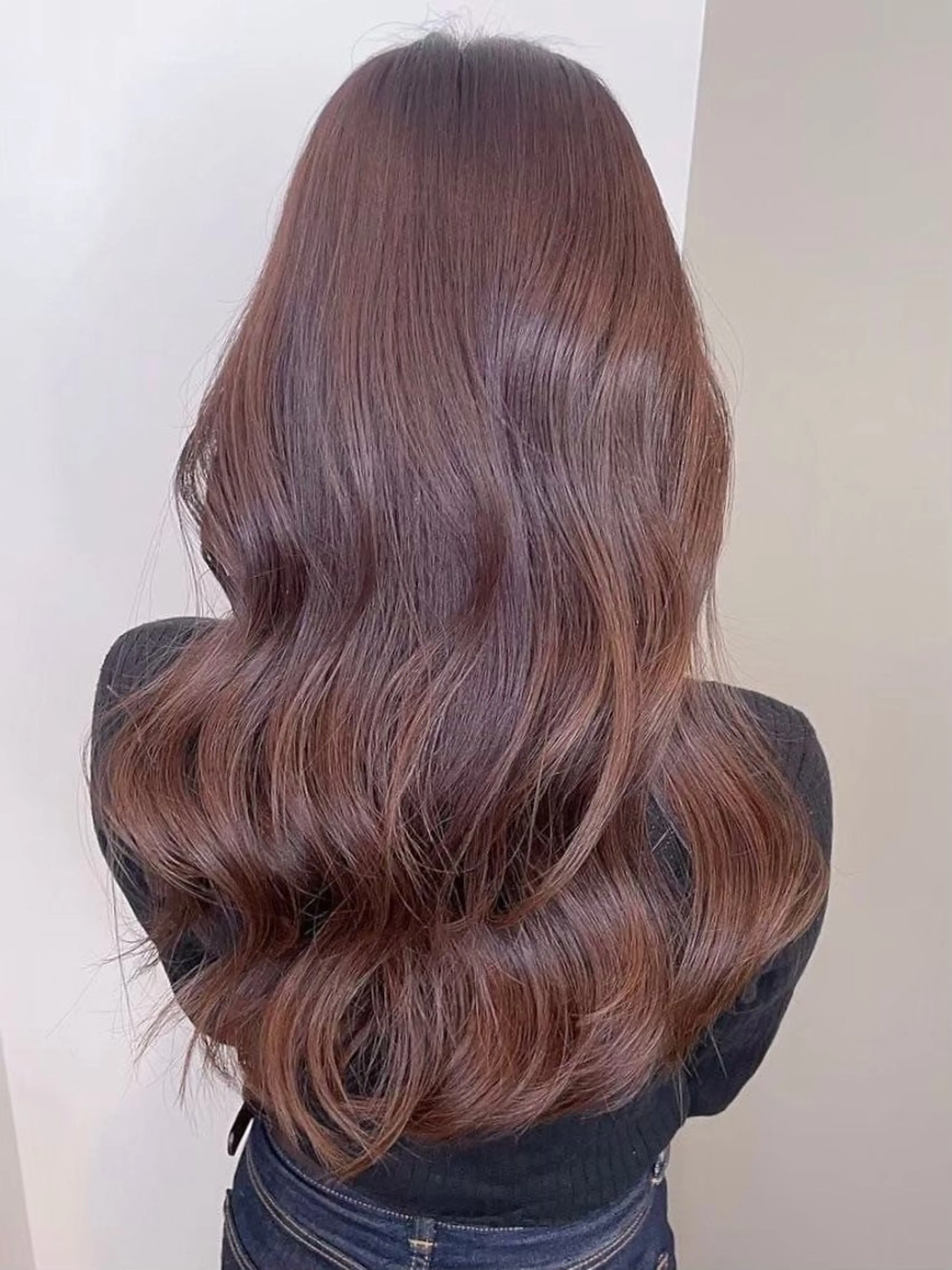 セミロング カラー ベージュカラー ピンクカラー ピンクベージュ カット ヘアカラー あいだ🐼ミニモ 4月限定クーポン配信のヘアスタイル