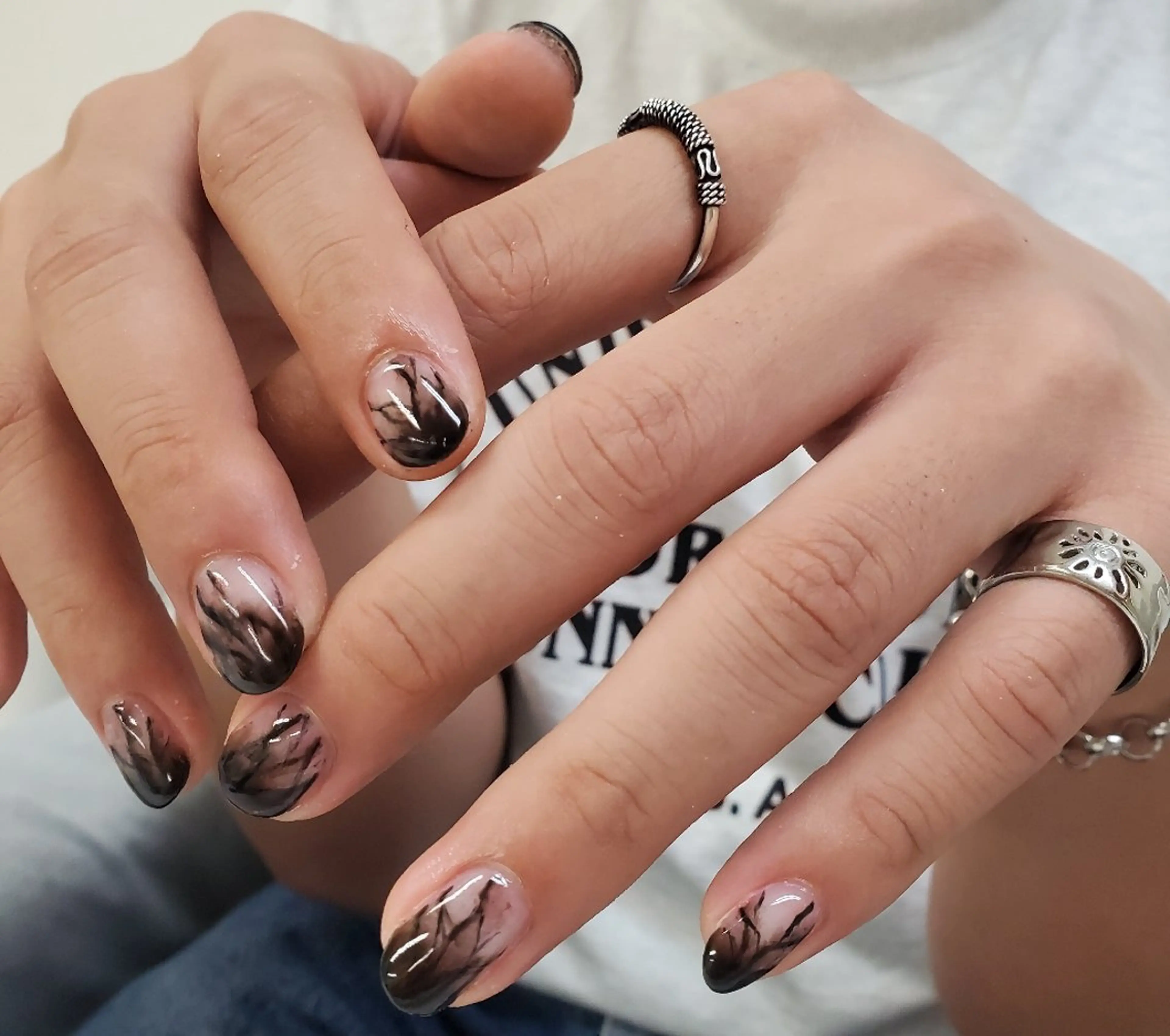 ネイル クリアネイル メンズネイル シンプルネイル ハンドネイル Nail 🌱TSUBASAのネイルデザイン