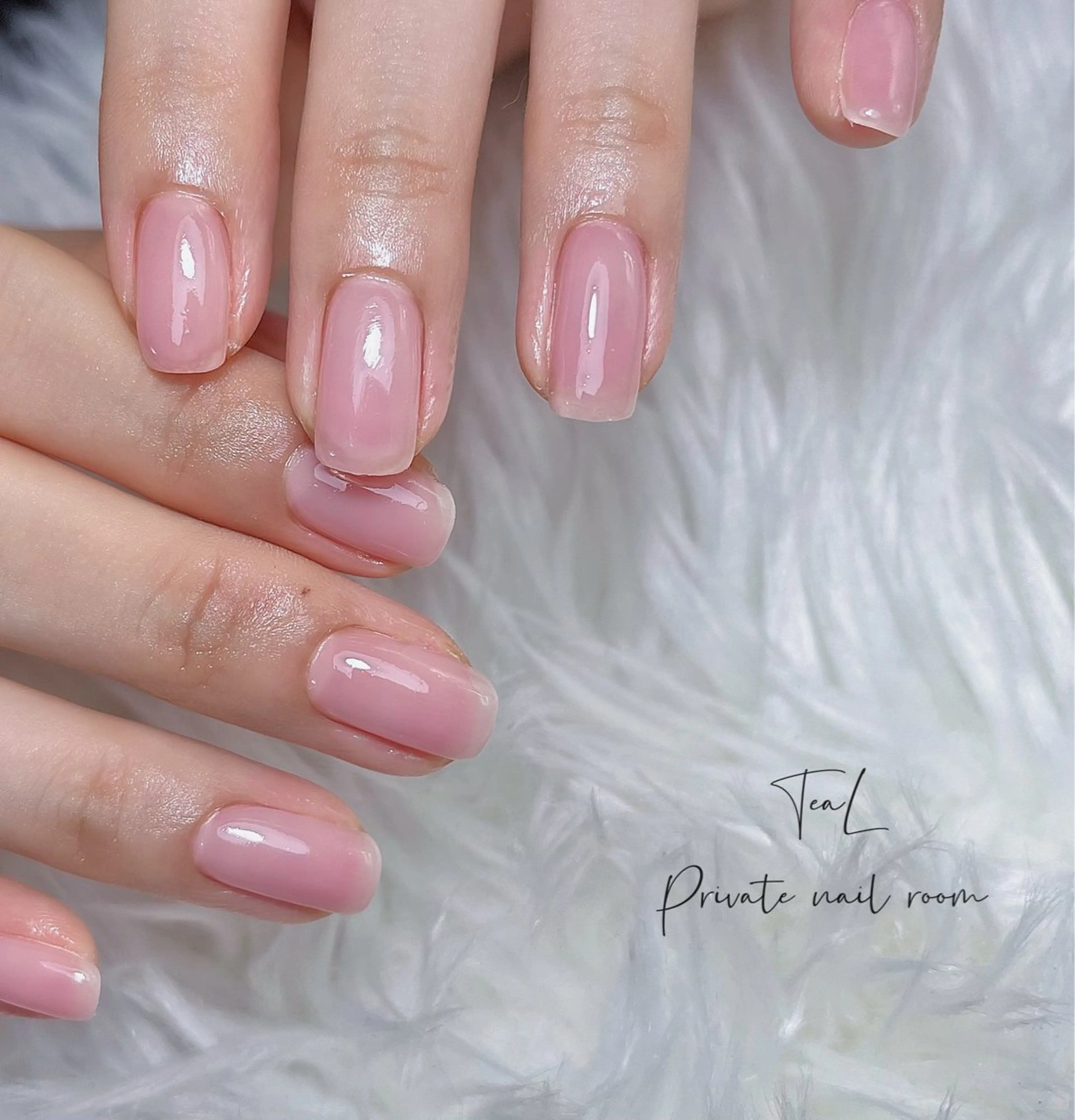 ネイル ワンカラーネイル シンプルネイル TeaL nailのネイルデザイン