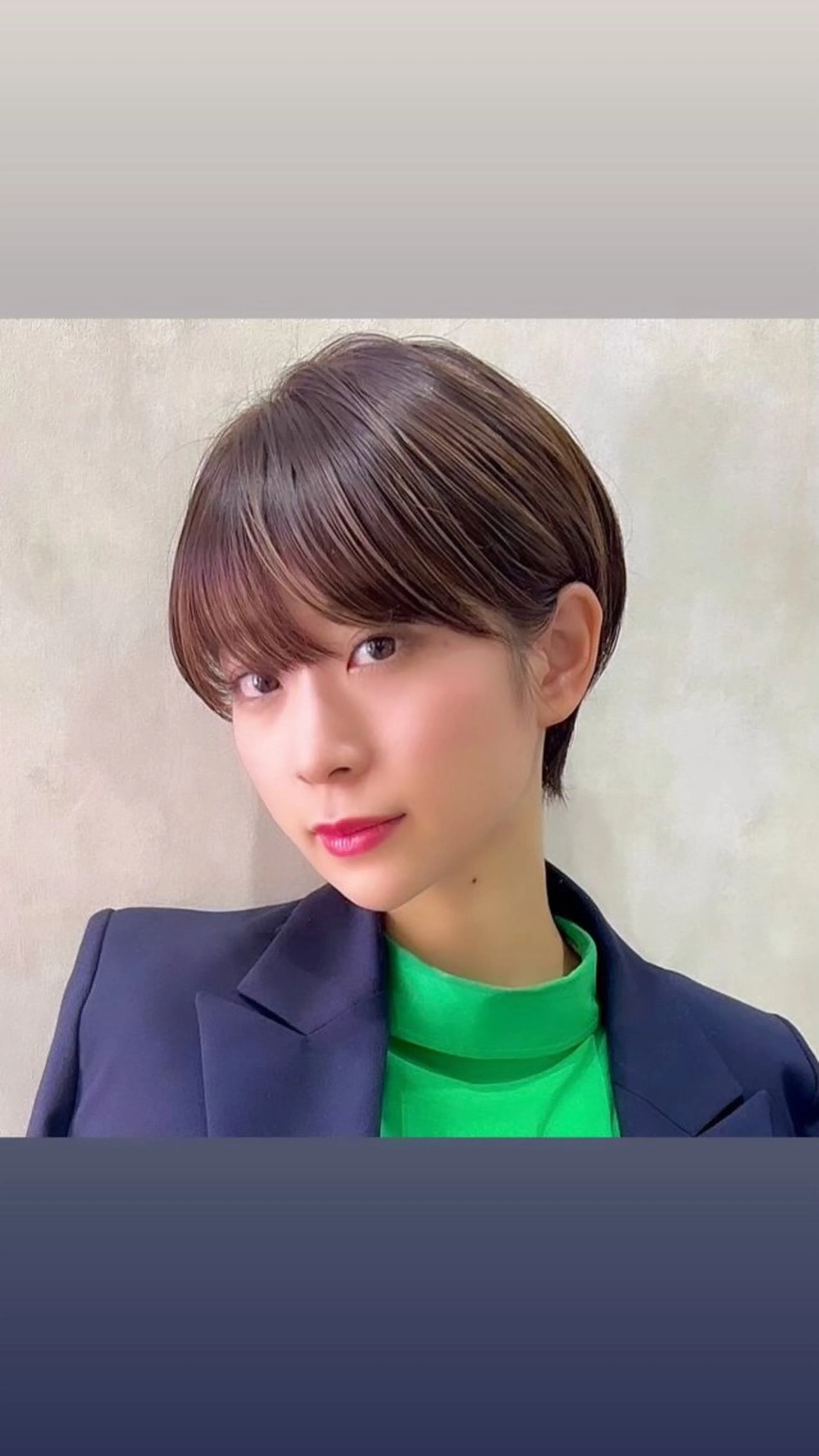 ショート 似合わせレイヤー・ボ ブ タナカ レイヤのヘアスタイル