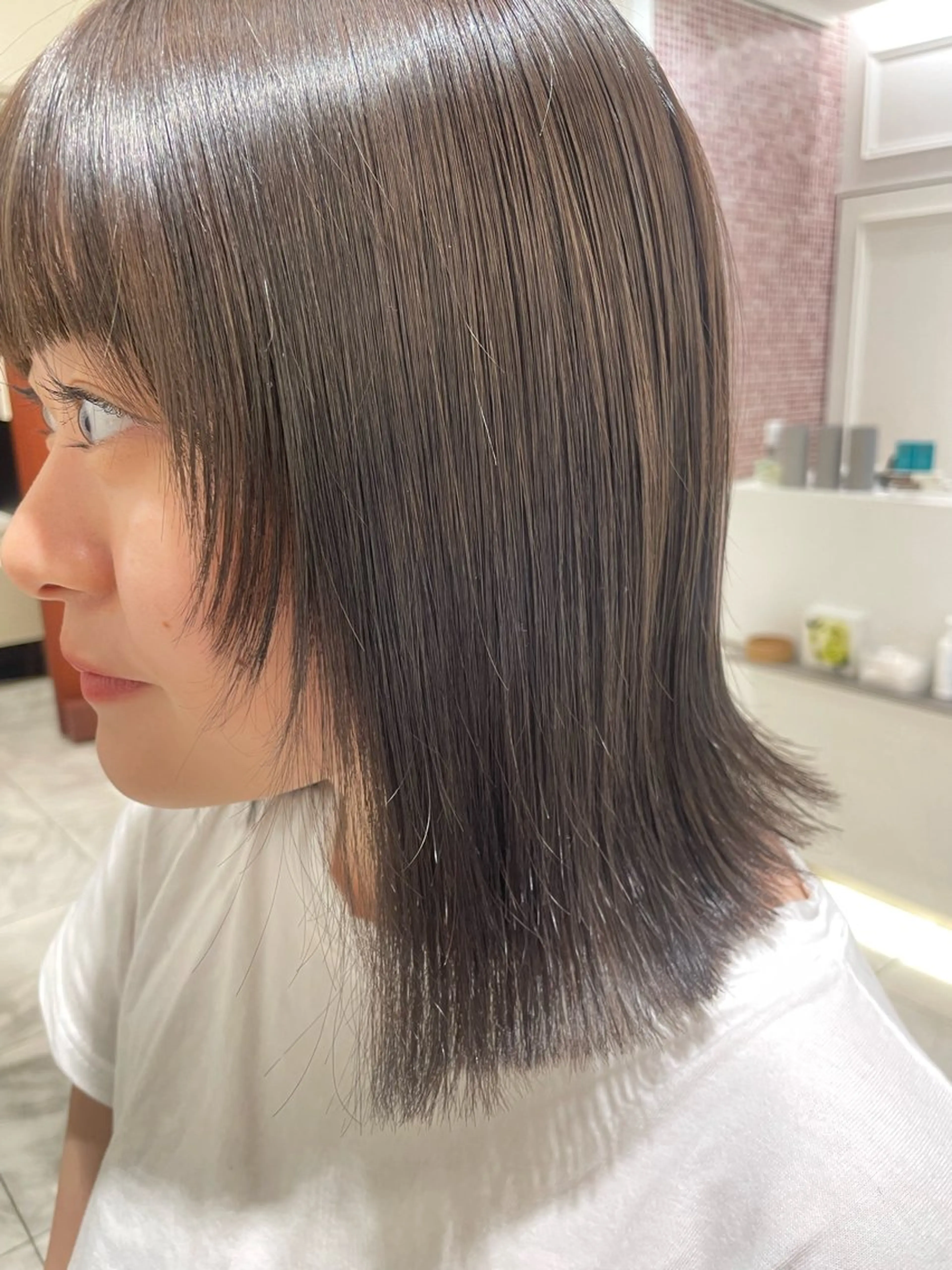 ミディアム 韓国風パーマ/ヘア セット/店長みづきのヘアスタイル