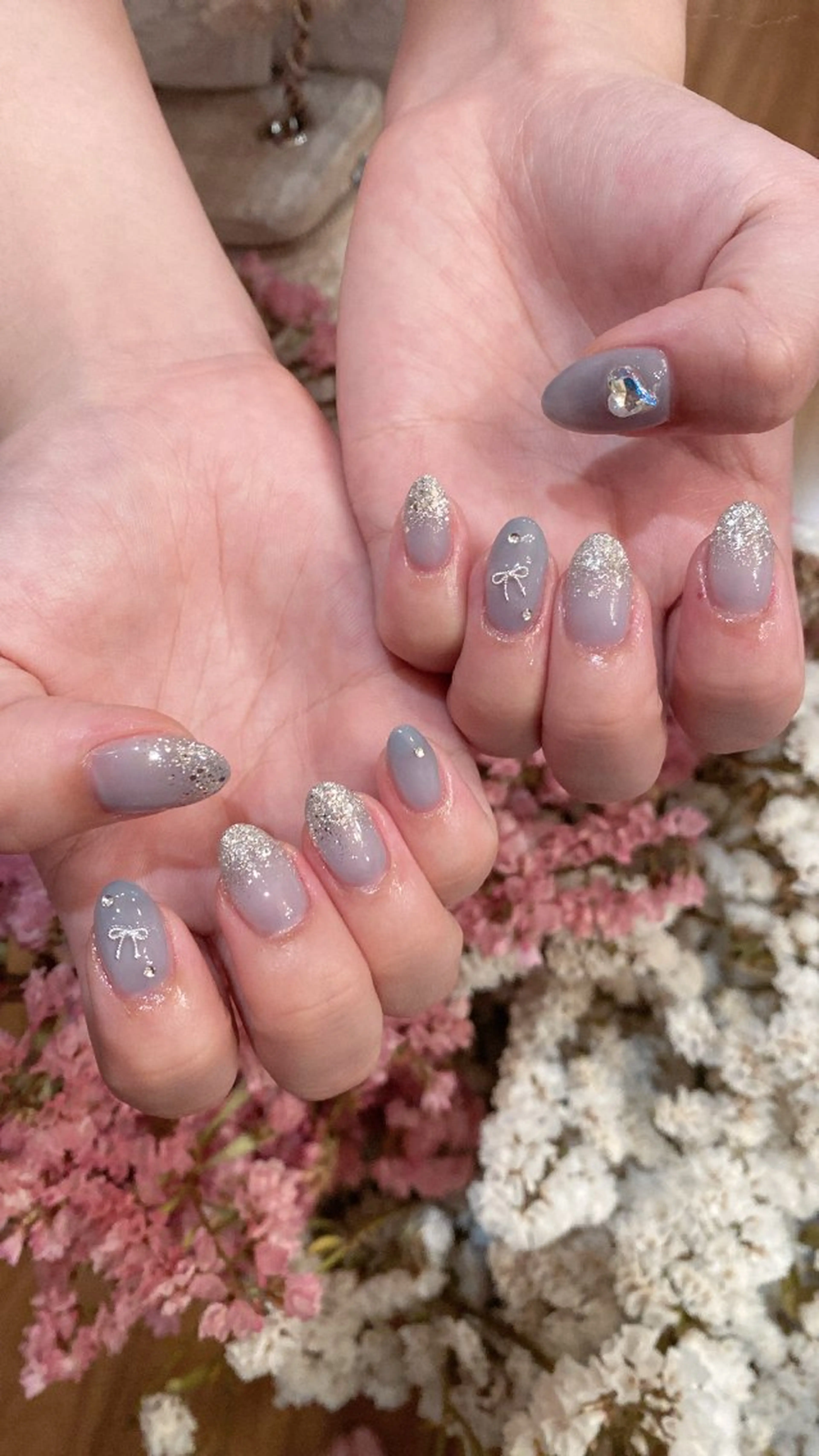 ネイル ハンドネイル crystal ⭐︎ colorのネイルデザイン