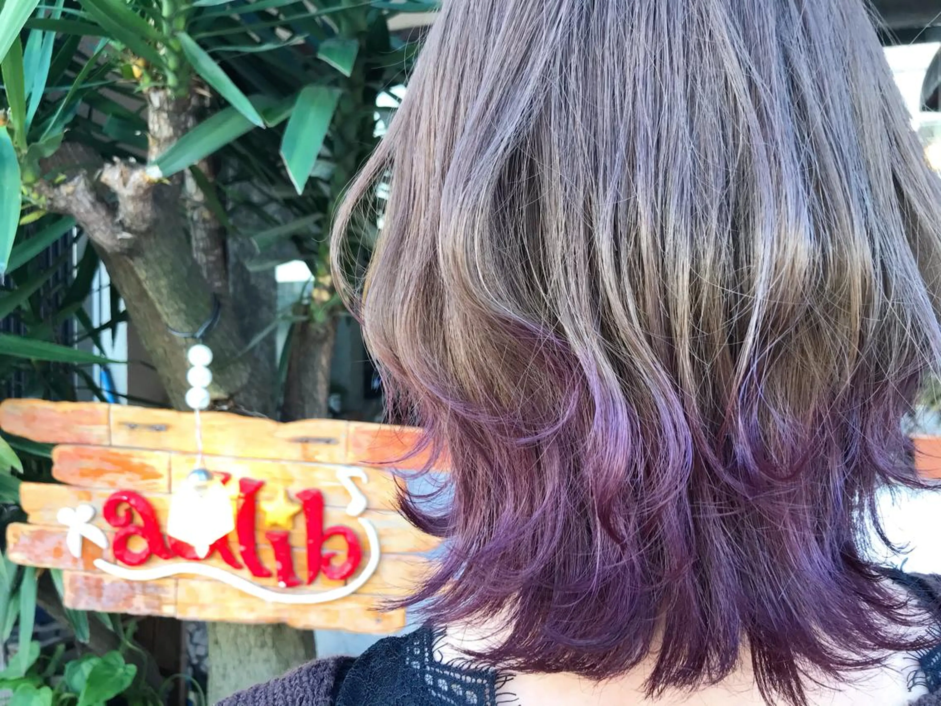 ミディアム カラー ヘアカラー トリートメント 玉木 育実のヘアスタイル