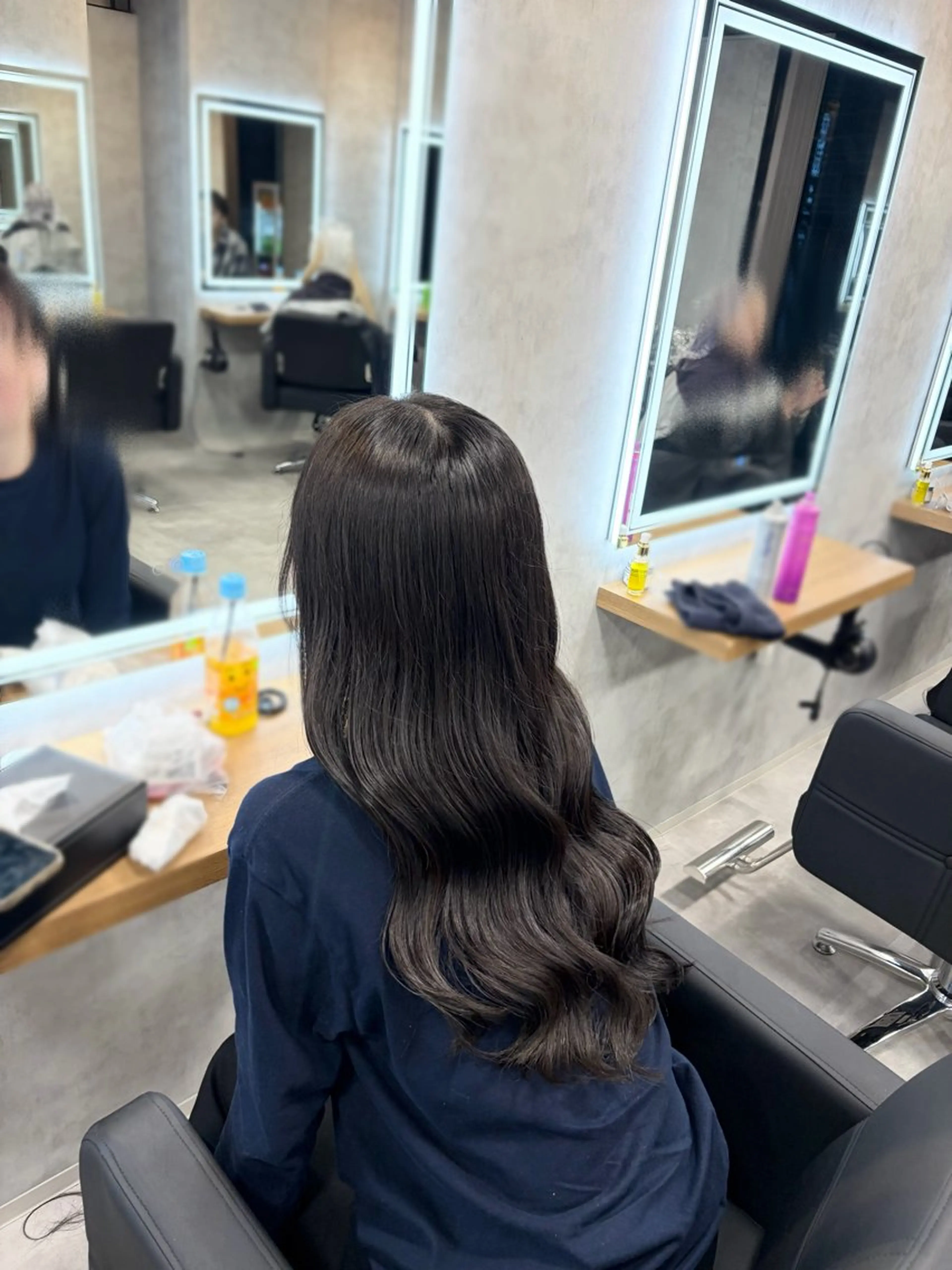 ロング ヘアカラー ヘアセット 透明感/韓国風 RENA🤎のヘアスタイル