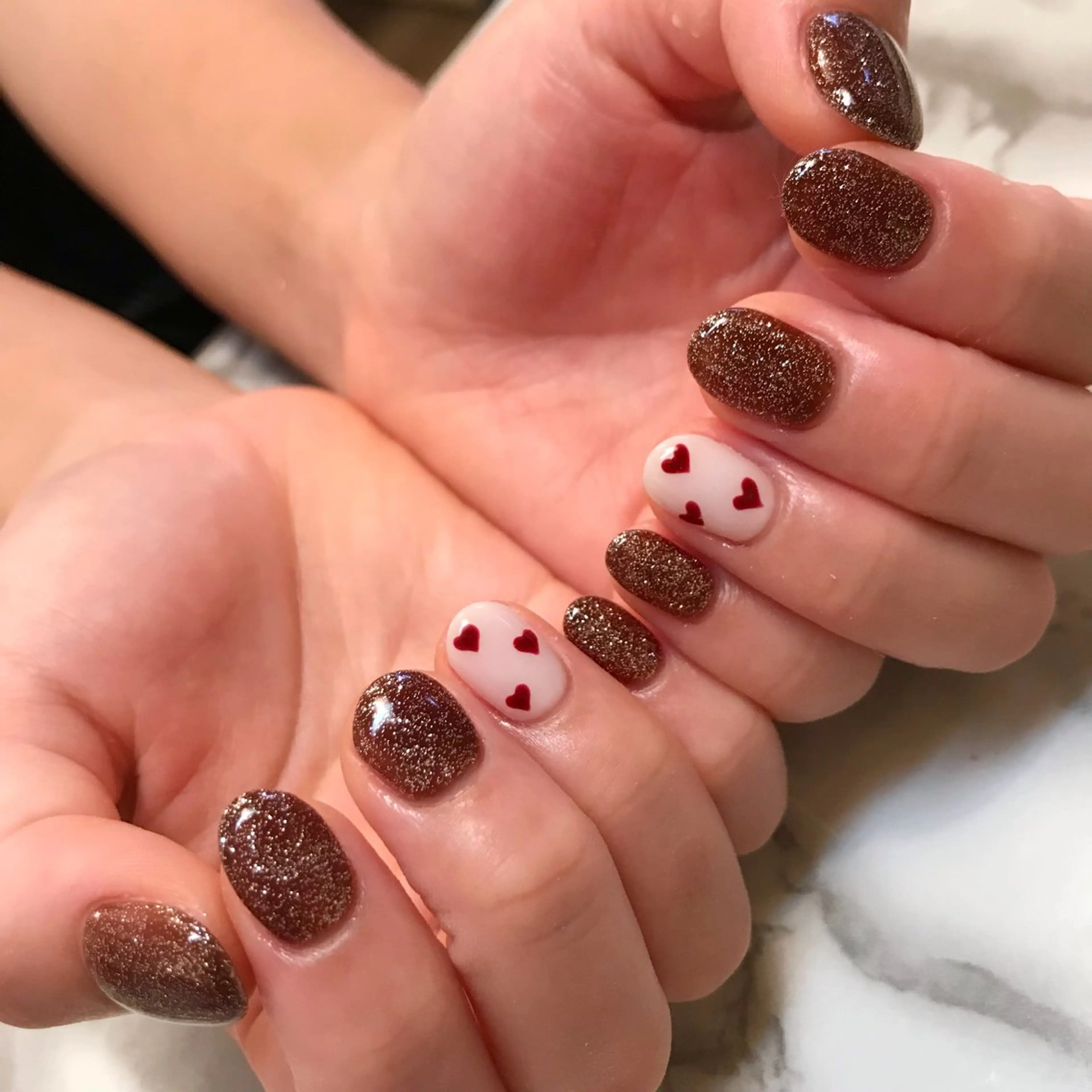 ネイル ハート ジェヌインネイル 河内のネイルデザイン