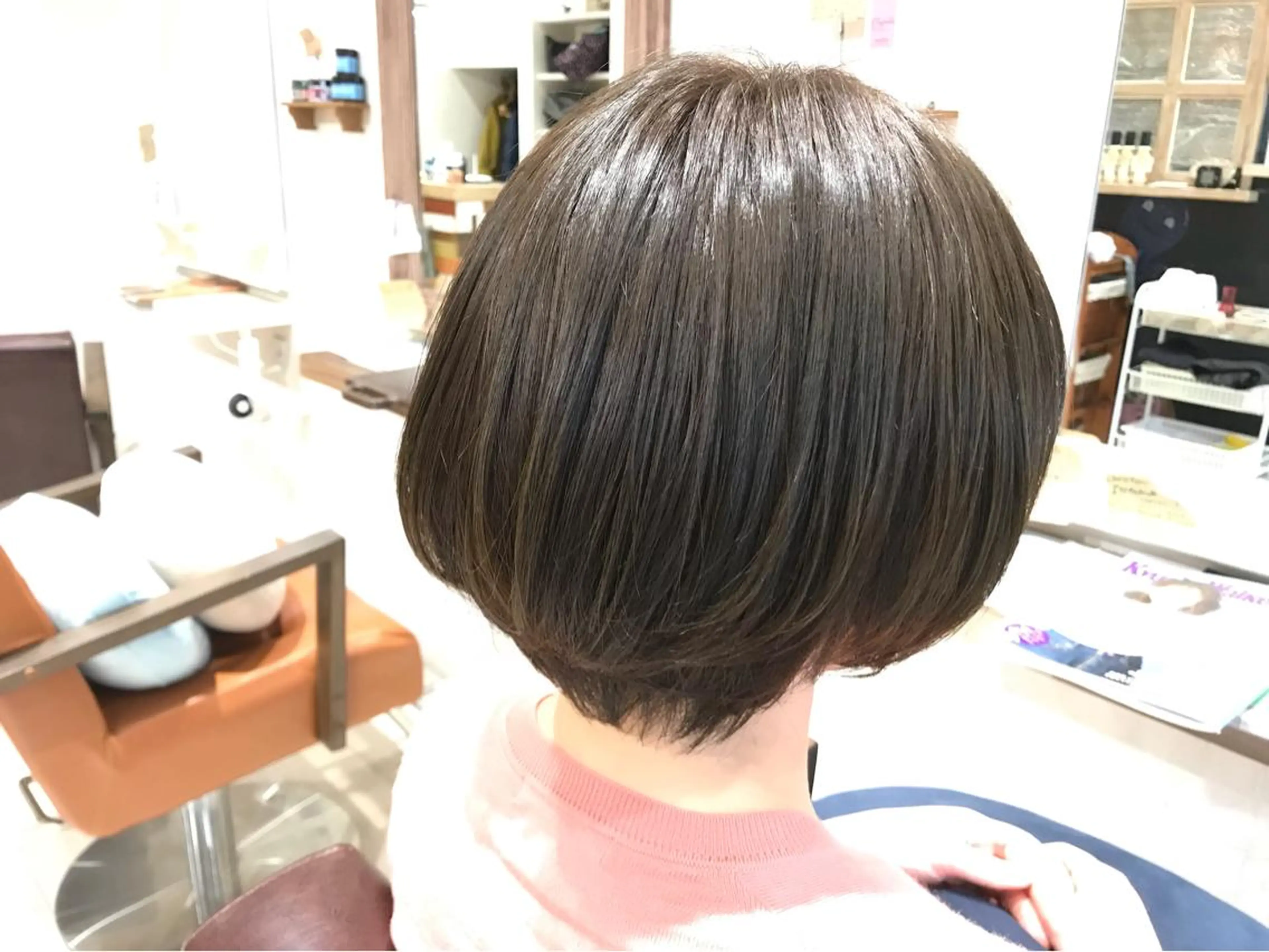 ショート カラー ショートボブ グレージュ ボブ ショートヘア メンズ指名多数!! SiLO 田島のヘアスタイル