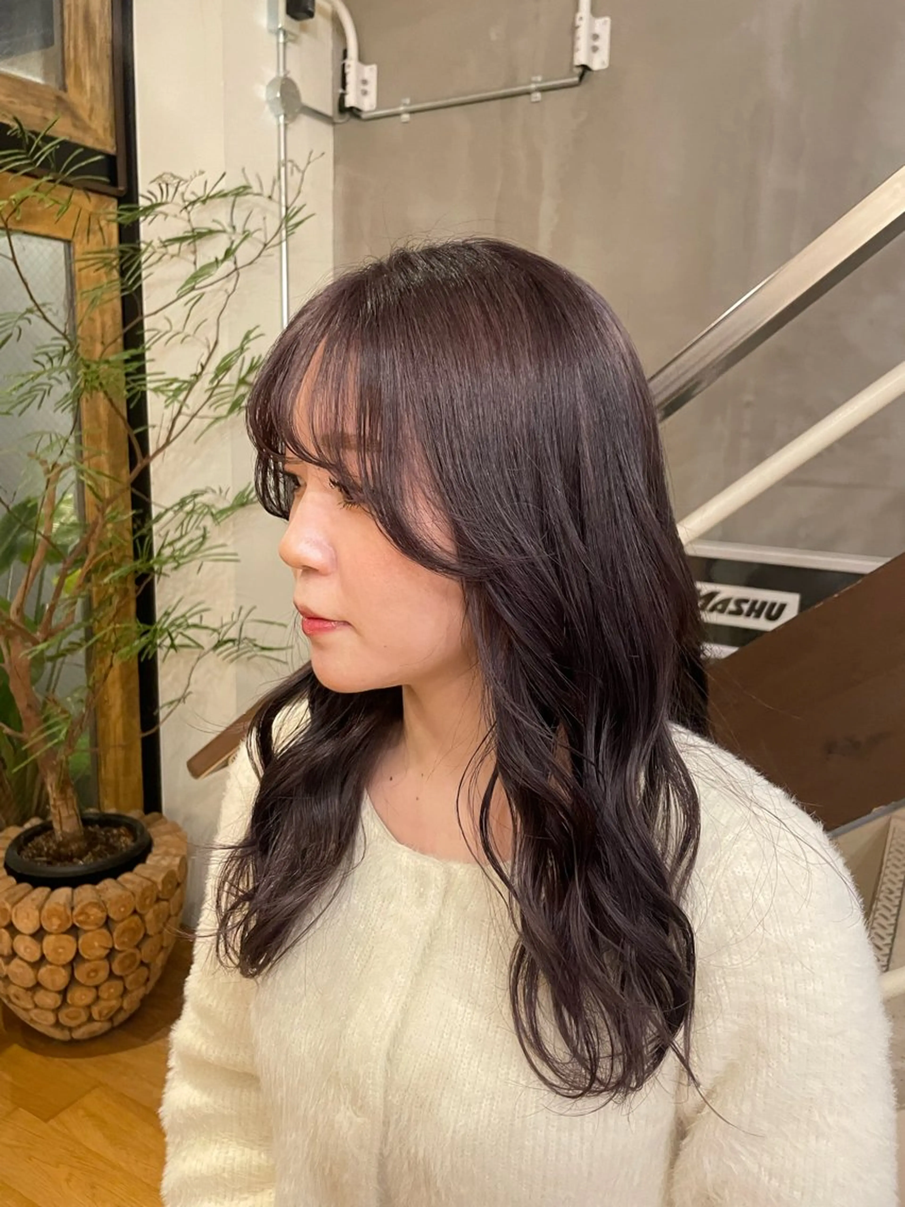 ミディアム ラベンダーベージュ 似合わせカラー/ 堀江美容室/レミ🎀のヘアスタイル